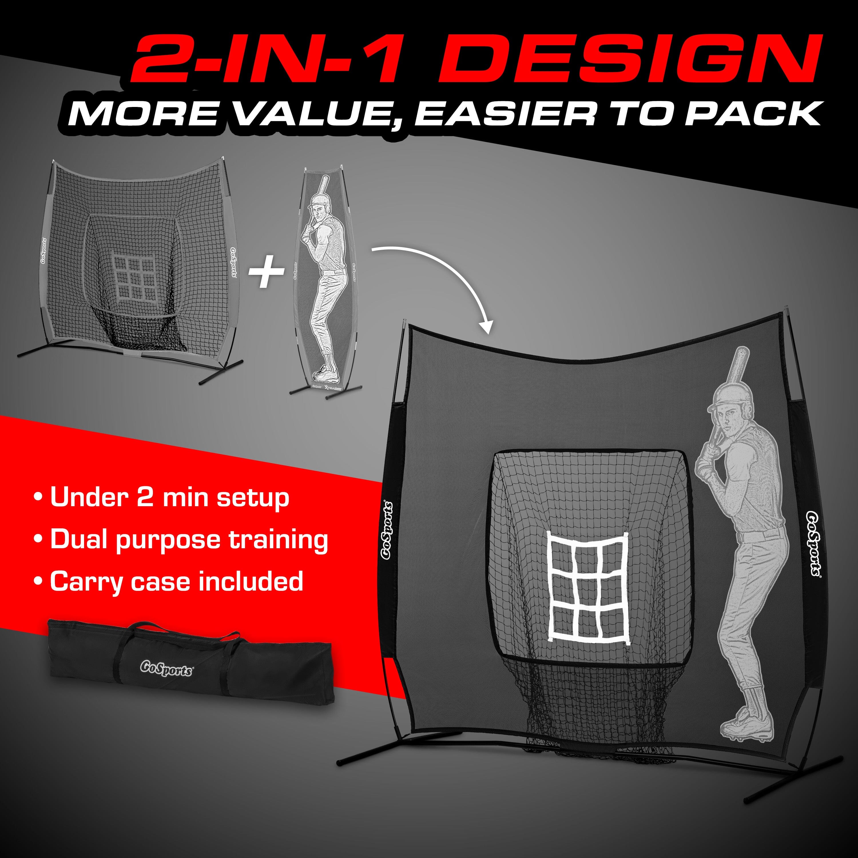 Two in One design more value easier to pack. Under two minute set up. Dual Purpose Training. Carry Case Included