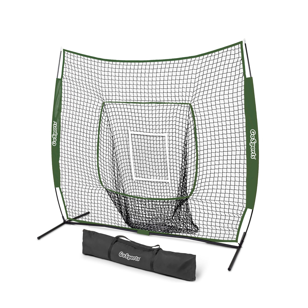 7' x 7' Baseball Hitting Net GoSports Baseball Green 
