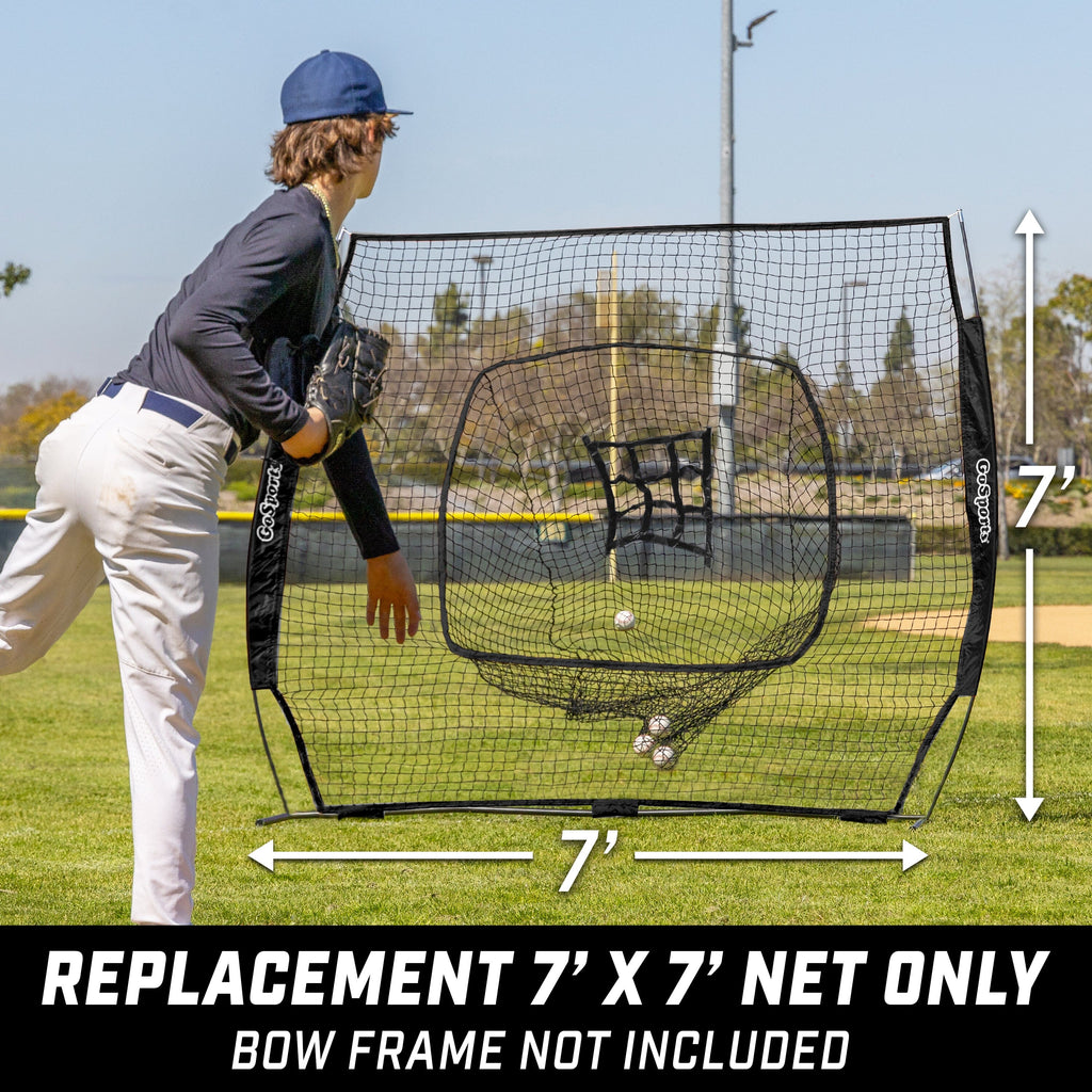 GoSports Replacement 7 ft x 7 ft Baseball / Softball Net - Bow Type Frame Not Included GoSports 