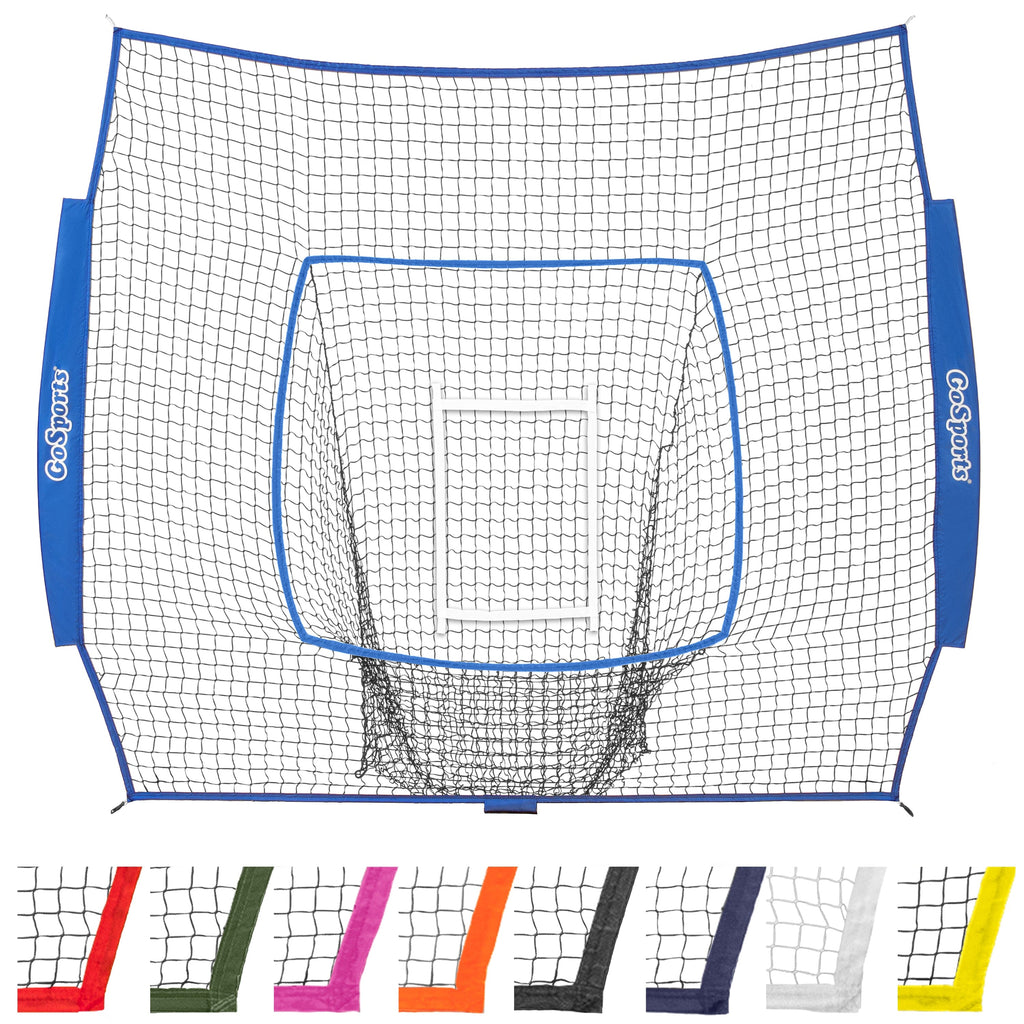 GoSports Team Tone Replacement 7 ft x 7 ft Baseball/Softball Net - Compatible with GoSports Brand 7 ft x 7 ft Baseball Net - Frame Not Included - Royal GoSports 