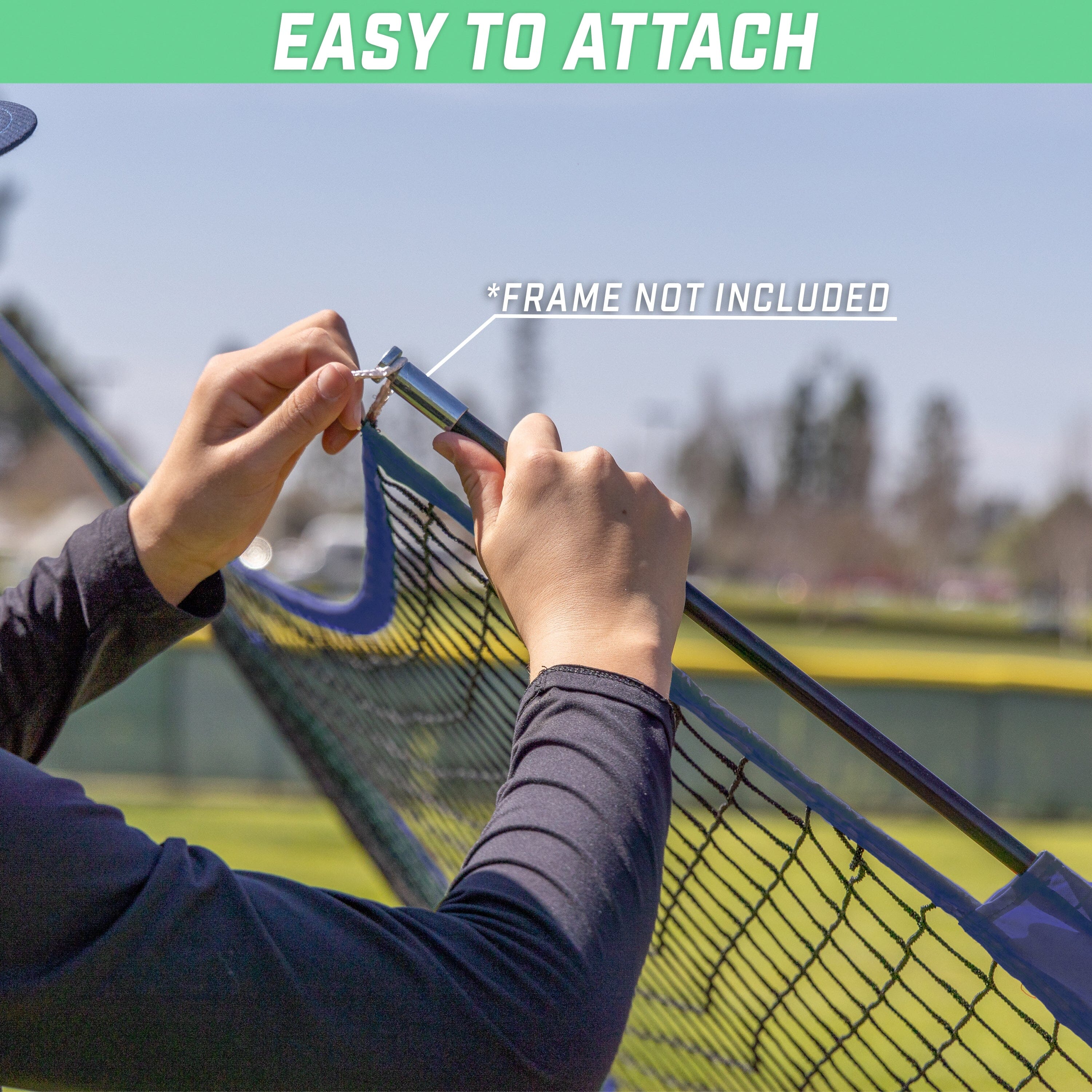 a person holding a tennis racket over a net