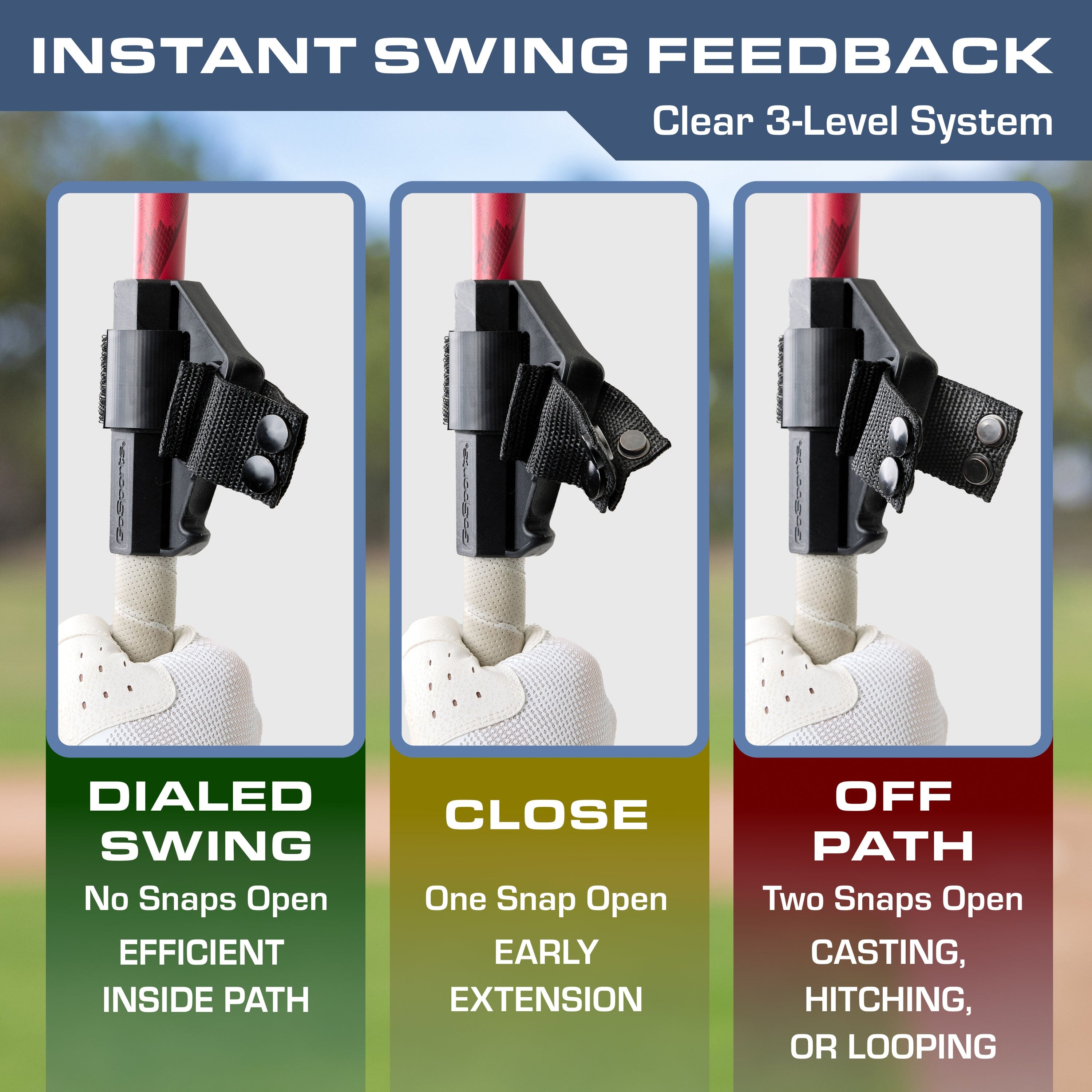 GoSports PinPoint Baseball & Softball Swing Trainer Batting Aid - Baseball Training Equipment for Intermediate and Advanced Players Baseball Playgosports.com 