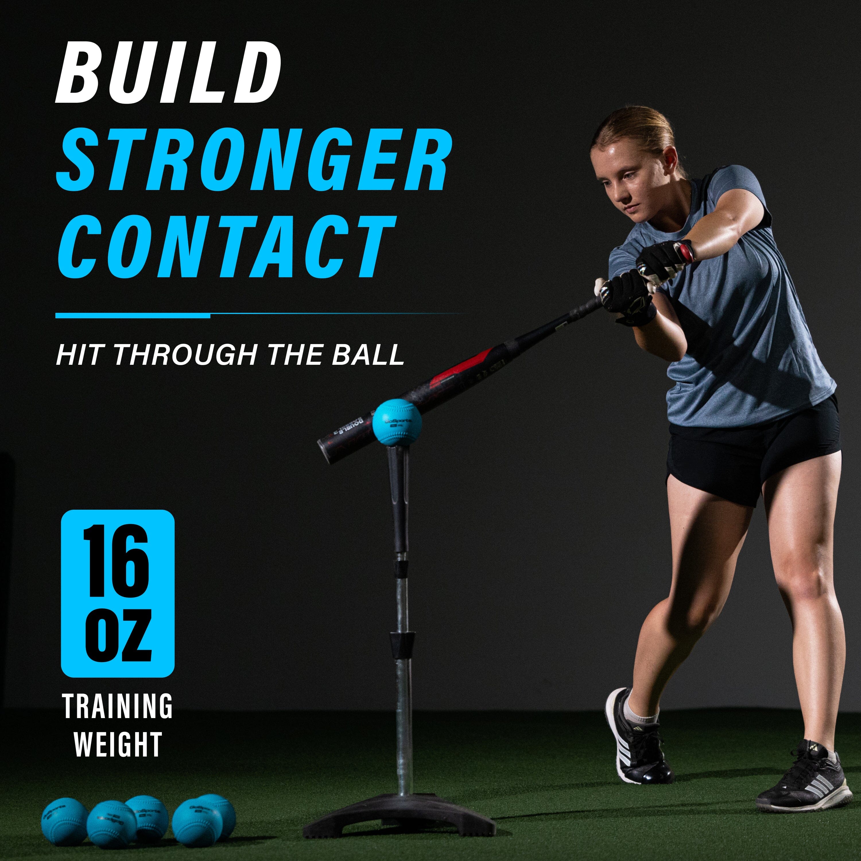 GoSports PRO 16 oz Weighted Training Softballs, 6 Pack Playgosports.com 