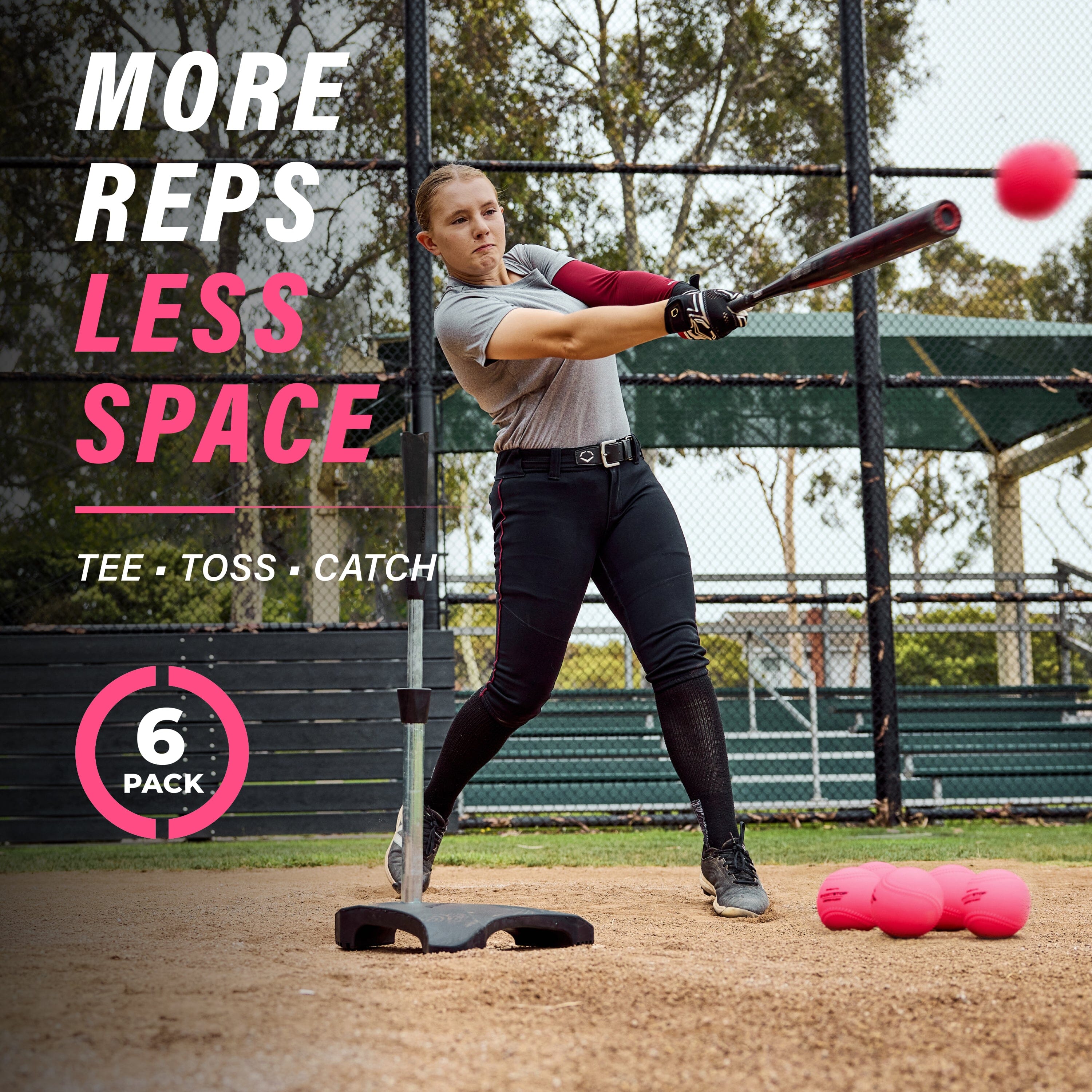 GoSports ShortStop Limited Flight Practice Softballs, 6 Pack Playgosports.com 