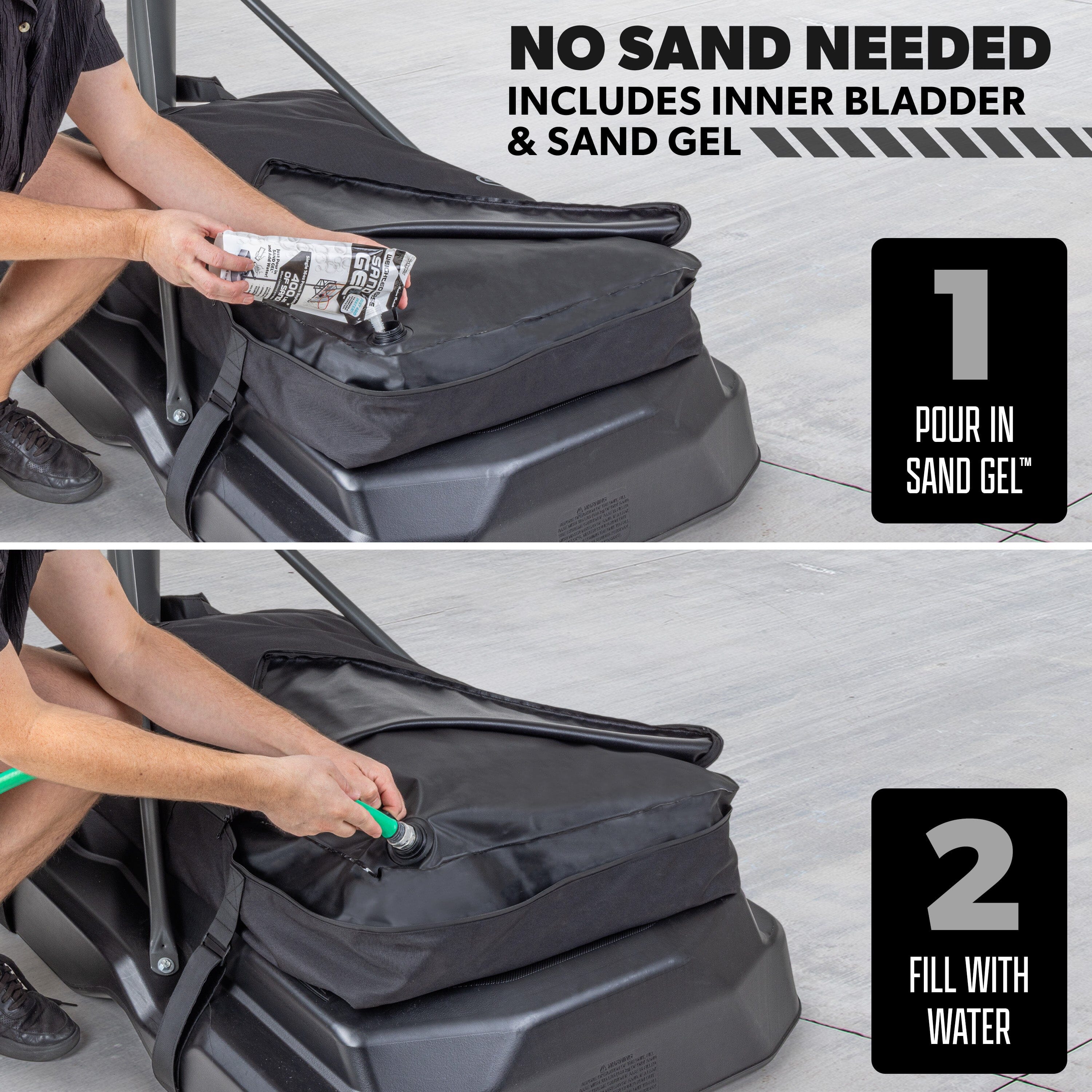 GoSports Basketball Hoop Weight for Base - Stable, Clean, All-Weather Sandbag Cover- Sand Gel Included Basketball Playgosports.com 