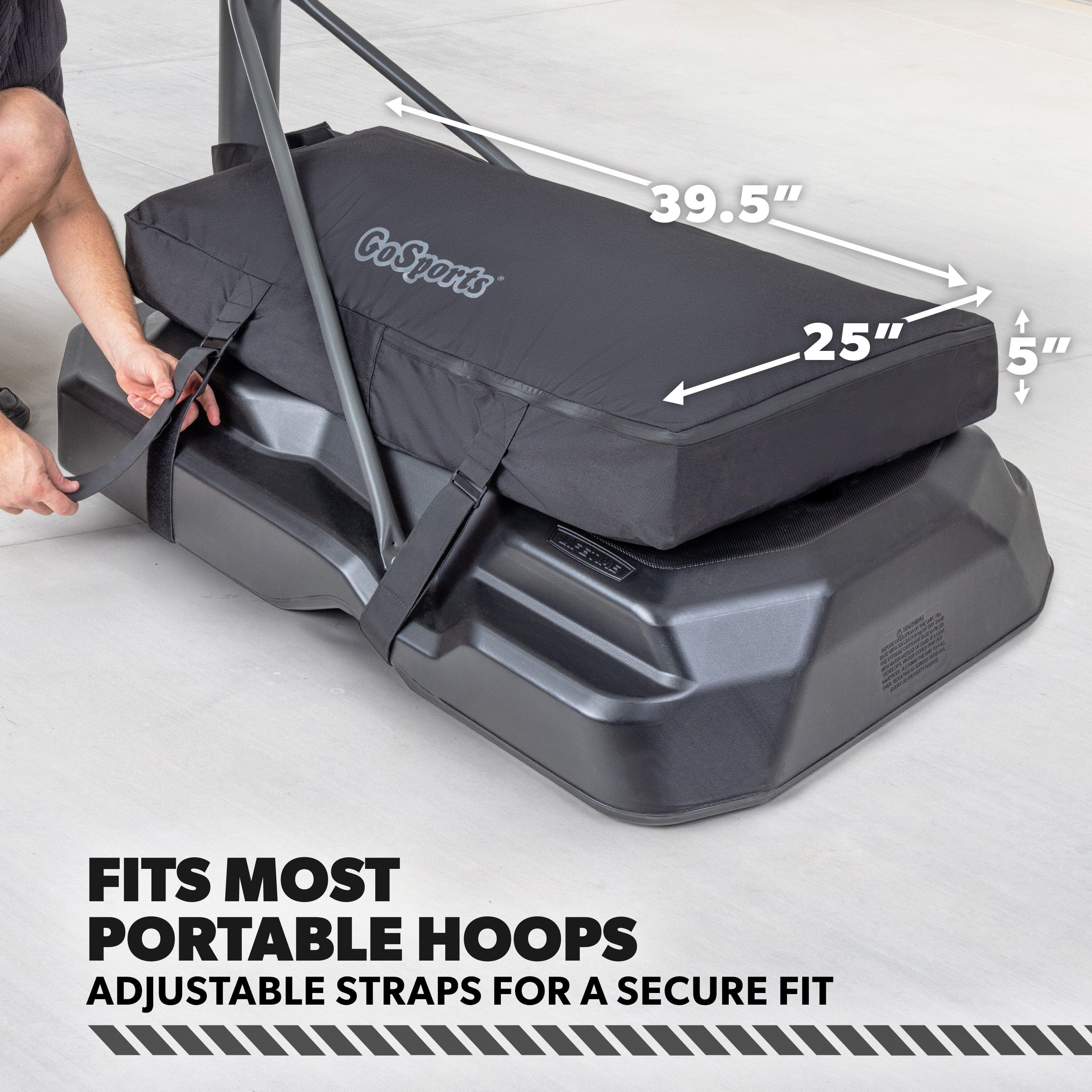 GoSports Basketball Hoop Weight for Base - Stable, Clean, All-Weather Sandbag Cover- Sand Gel Included Basketball Playgosports.com 