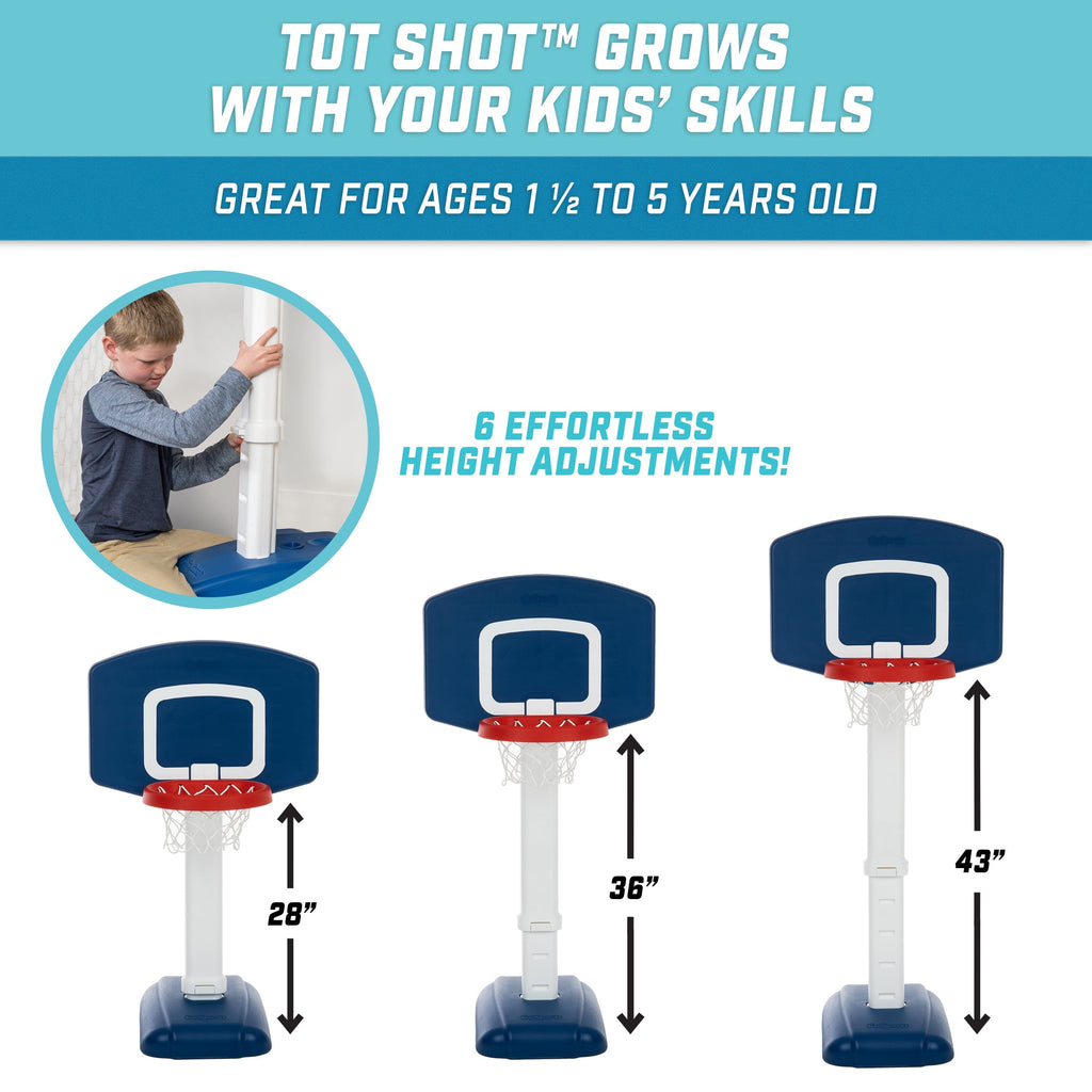 GoSports Tot Shot Modern Kids Basketball Set - Indoor & Outdoor Toy Hoop for Toddlers GoSports 