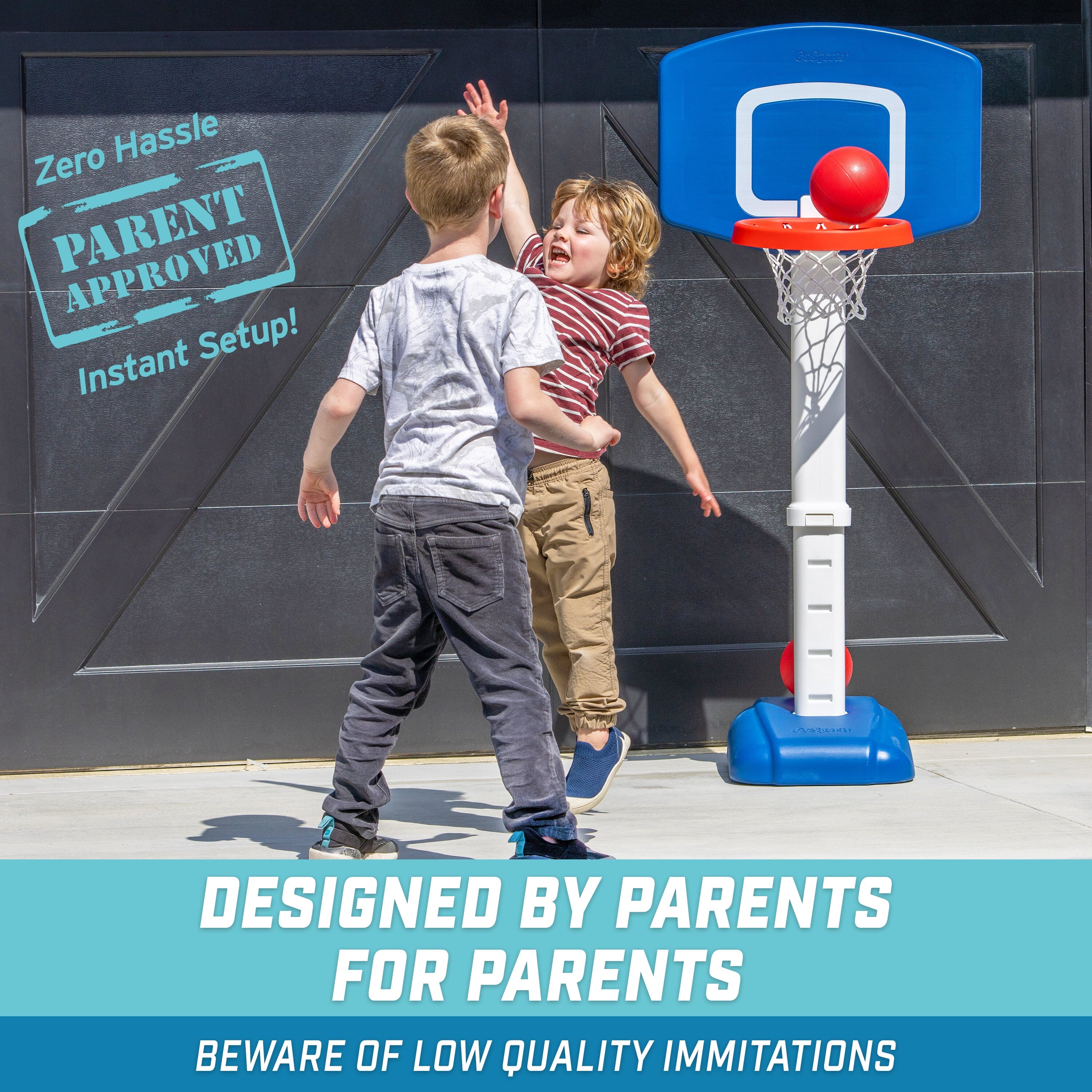 GoSports Tot Shot Modern Kids Basketball Set - Indoor & Outdoor Toy Hoop for Toddlers GoSports 