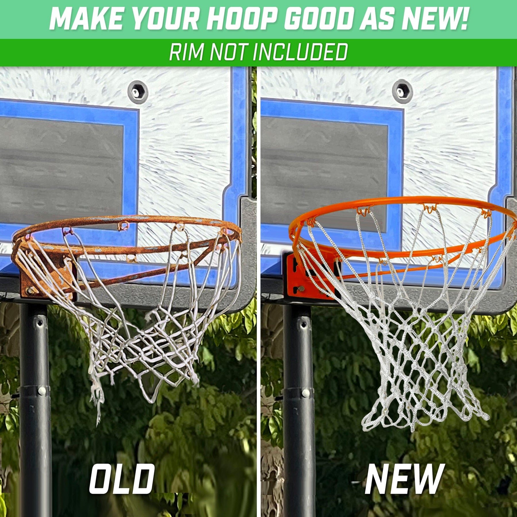 GoSports Basketball Hoop Net Replacement - Heavy Duty for Indoor & Out ...