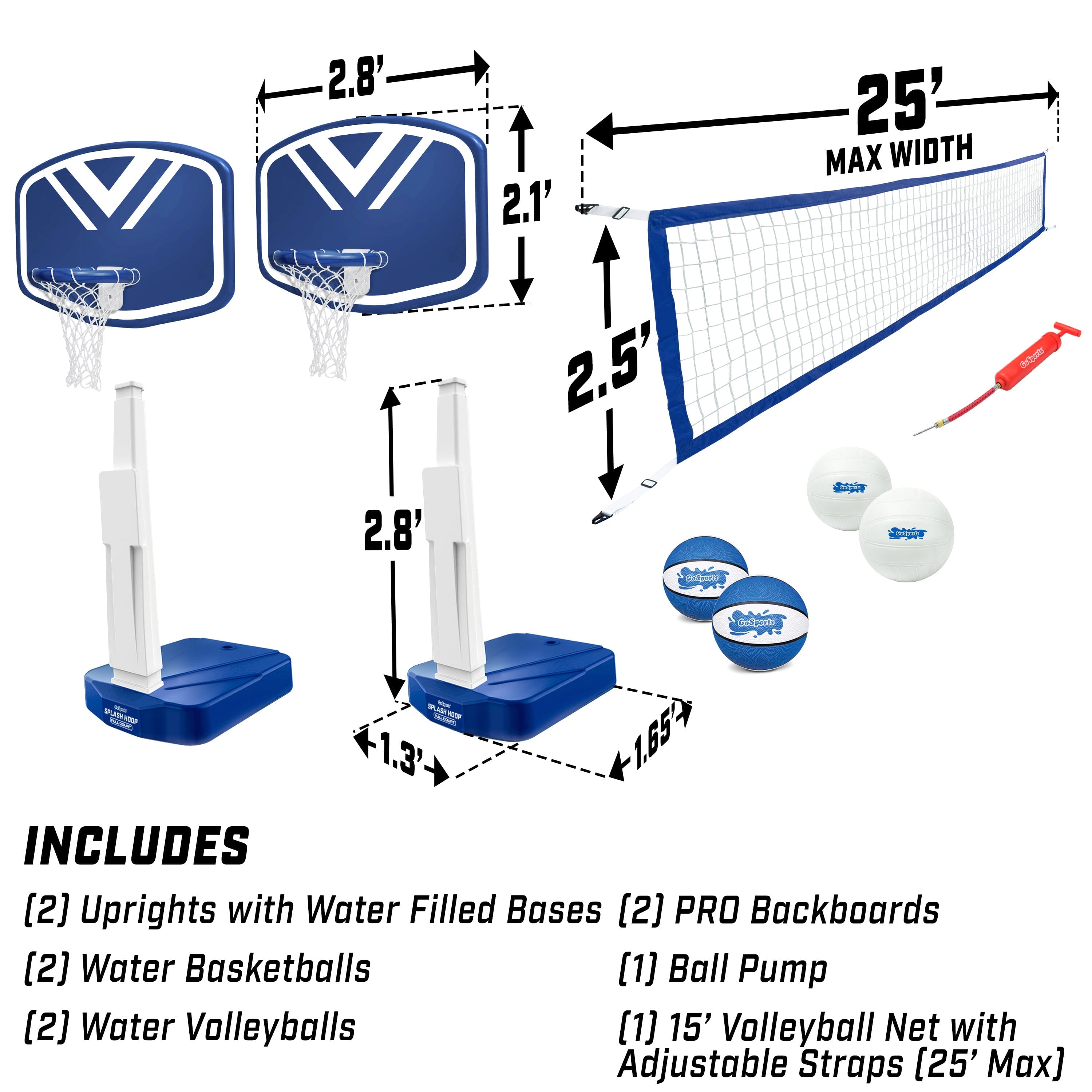 the new water volleyball system