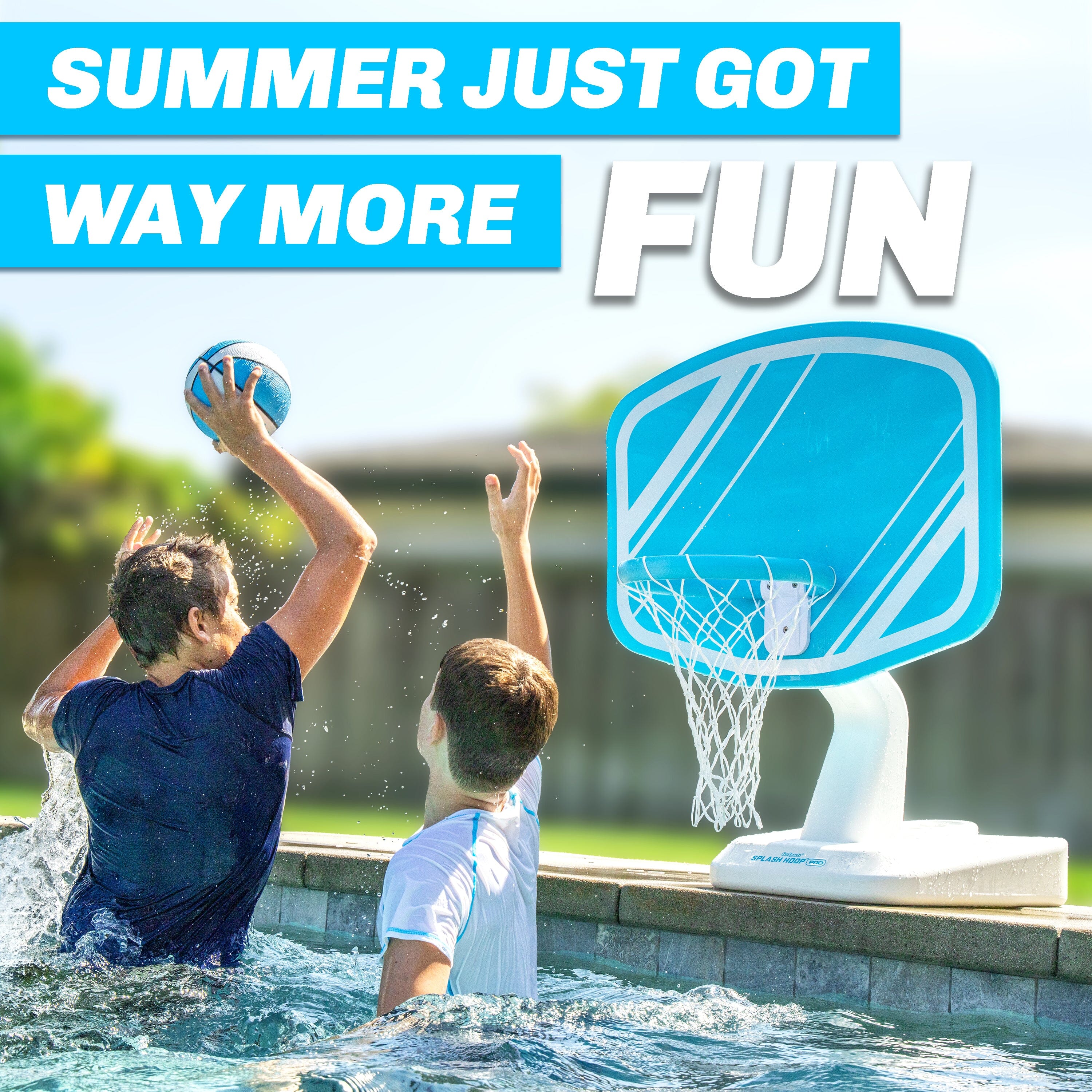 GoSports Splash Hoop PRO - Choose Your Color - Swimming Pool Basketball Game