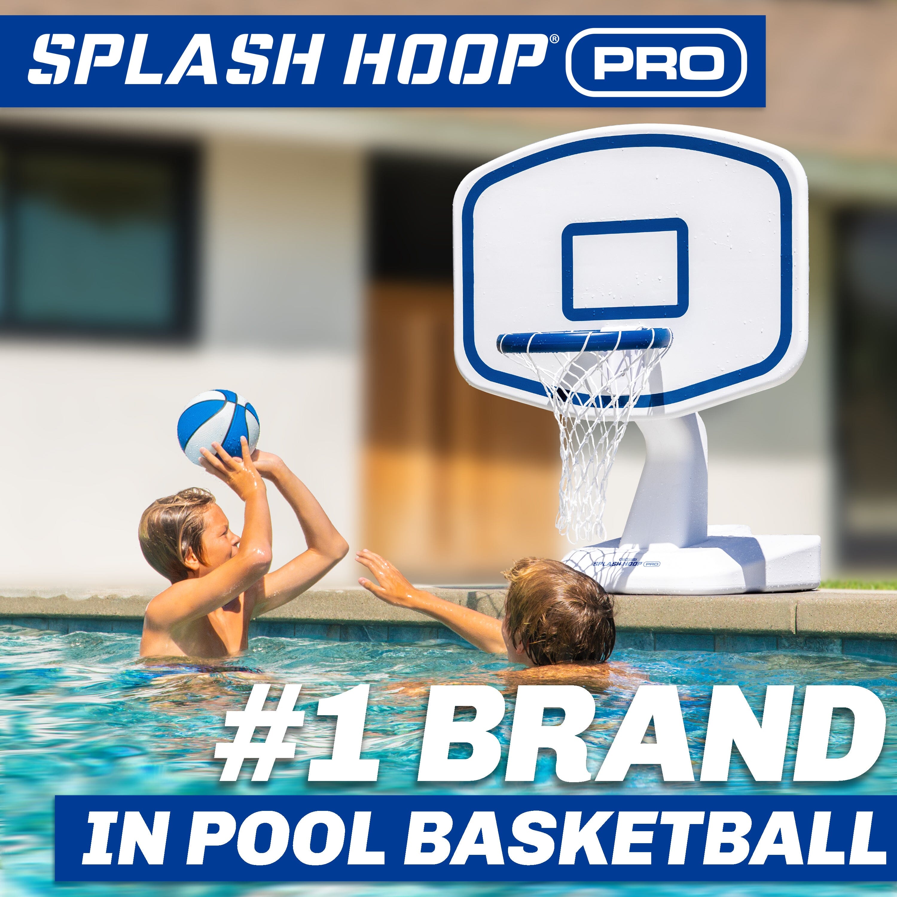 GoSports Splash Hoop PRO - Choose Your Color - Swimming Pool Basketball Game