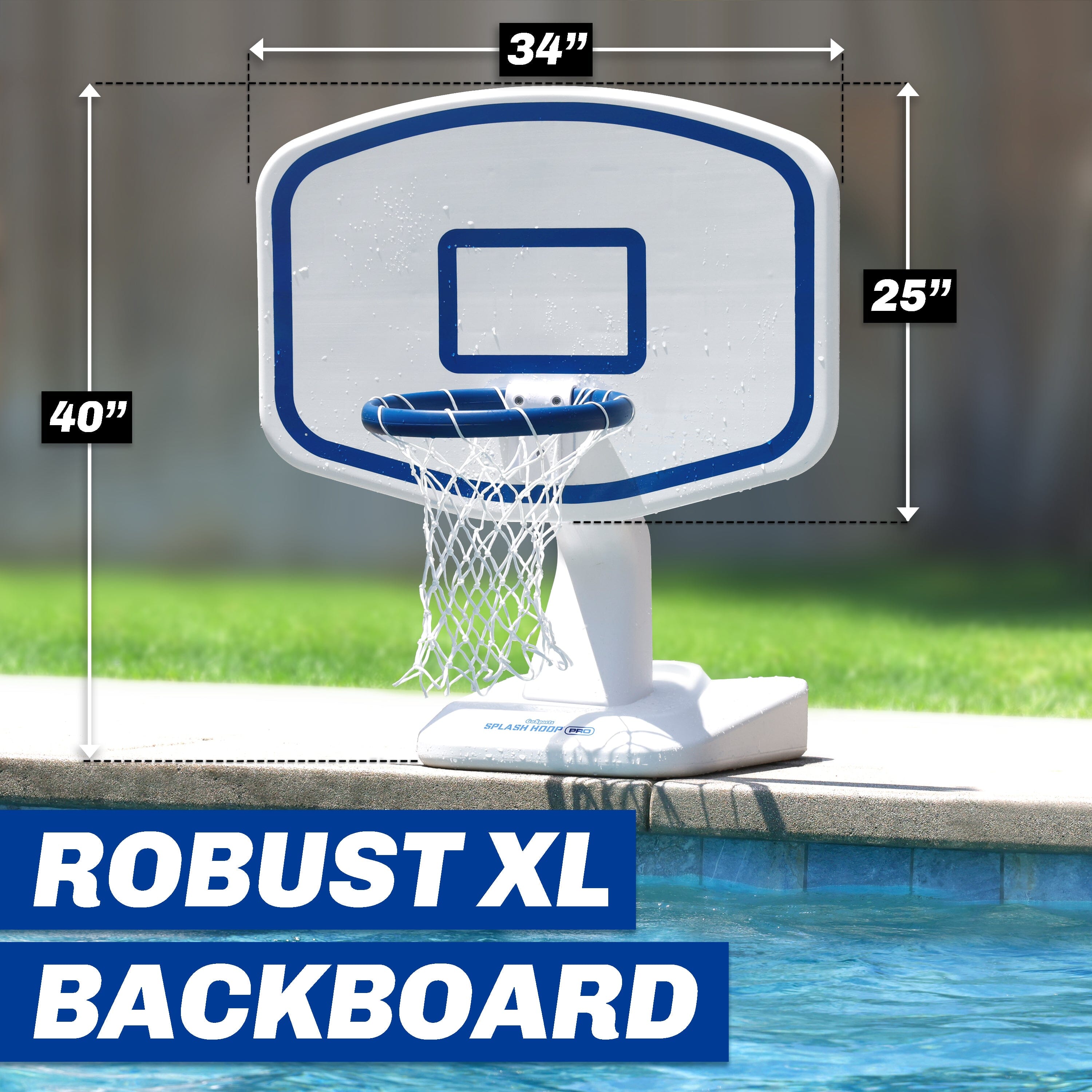 GoSports Splash Hoop PRO - Choose Your Color - Swimming Pool Basketball Game