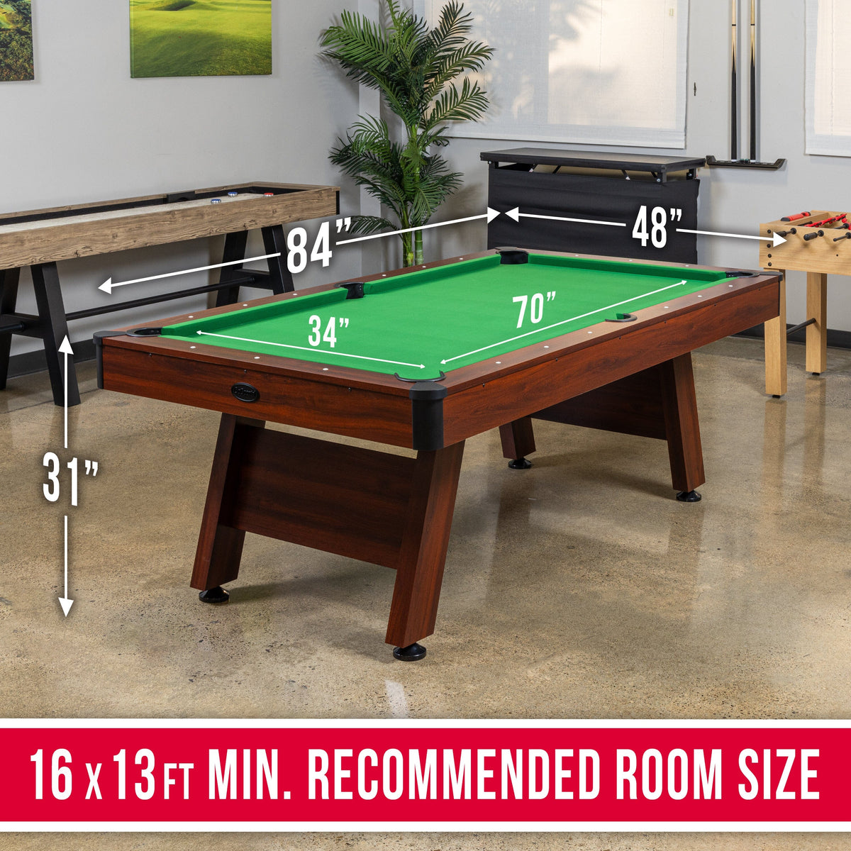 GoSports Pool Table Billiards Room Table for Adults & Family - Indoor ...