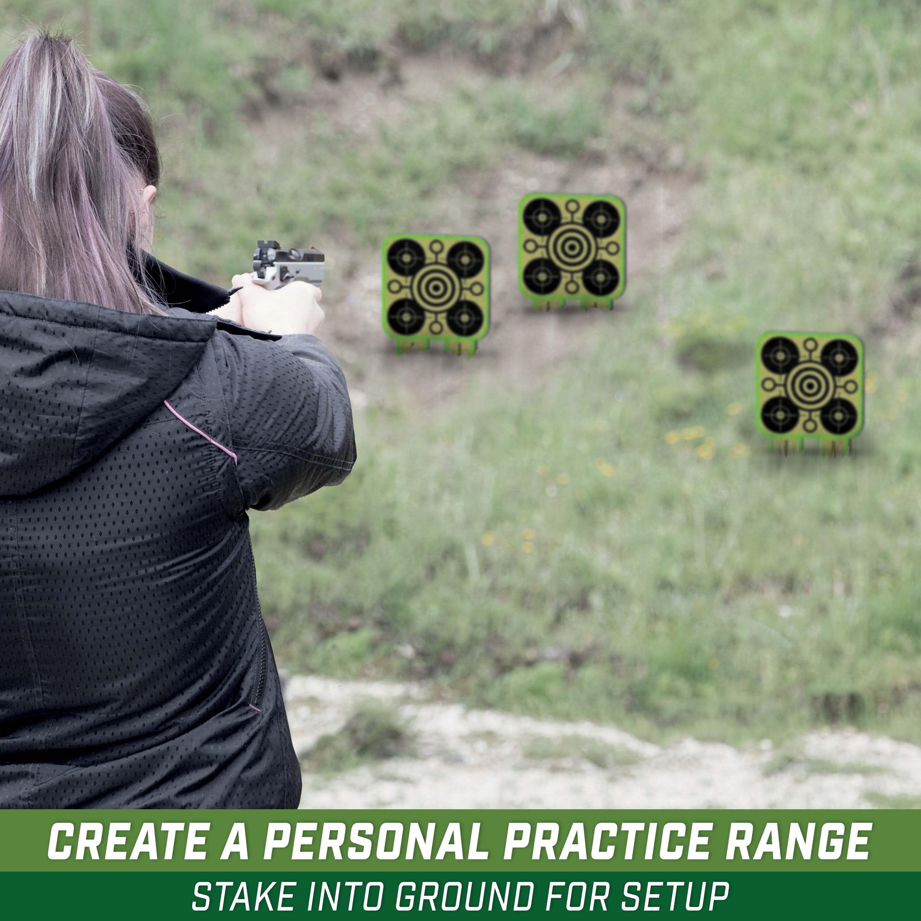 GoSports Outdoors Terrain Targets, Reactive Multi-Targets for Shooting Range with Neon Green Shot Confirmation, Great for Small Calibers Target Practice GoSportsOutdoors.com 
