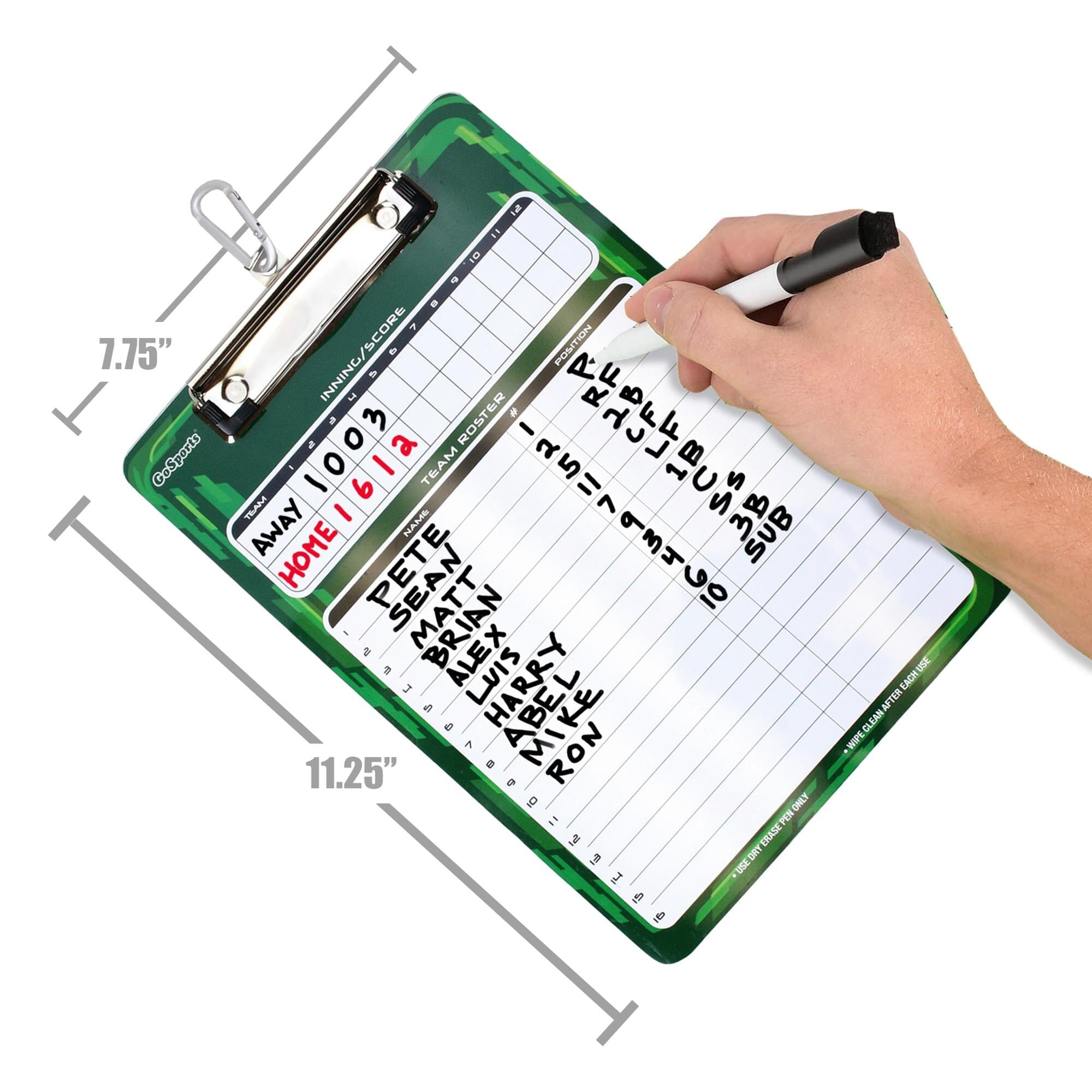 GoSports Coaches Dry-Erase Clipboards for Game Plans and Practice Organization Coaches Board GoSports 