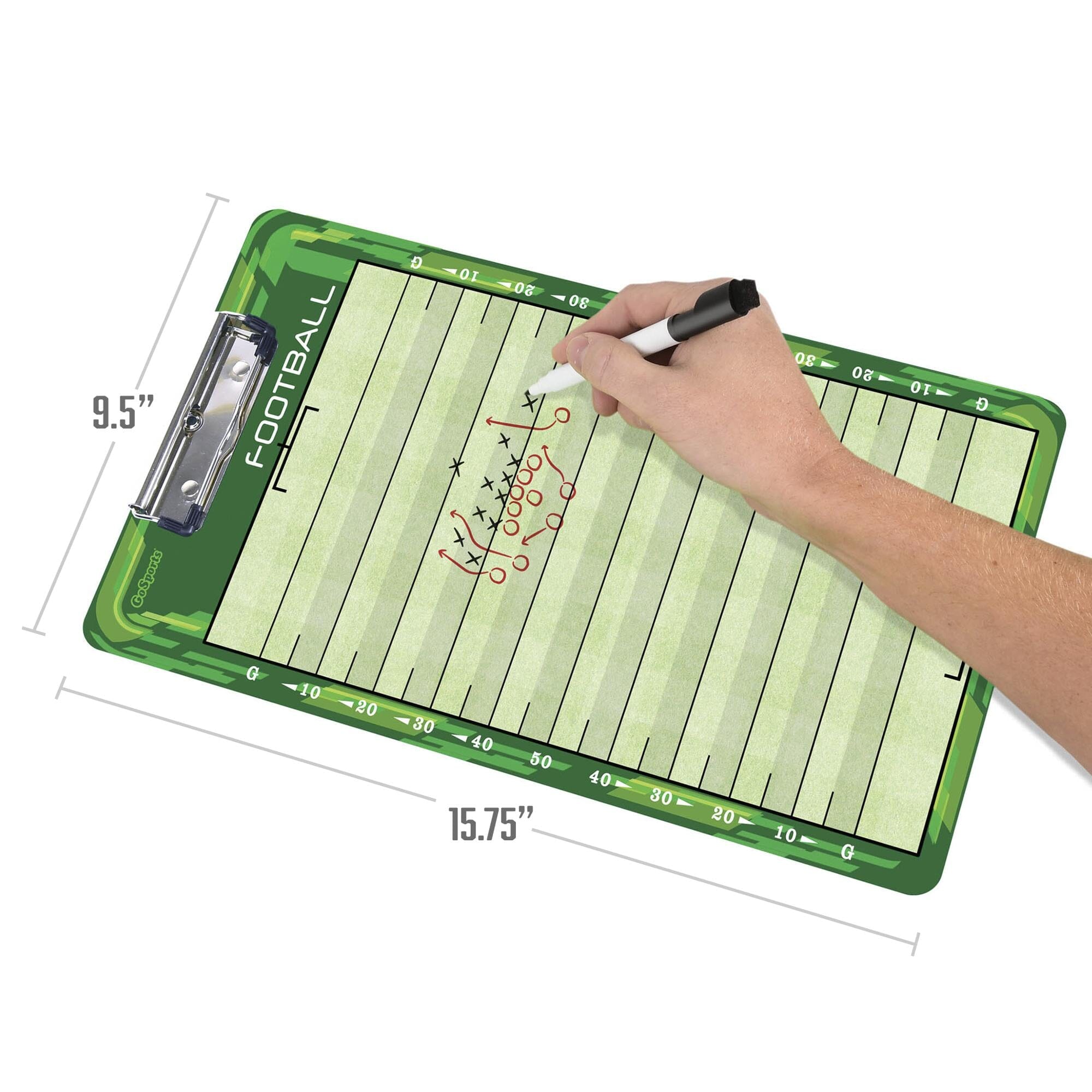 GoSports Coaches Dry-Erase Clipboards for Game Plans and Practice Organization Coaches Board GoSports 