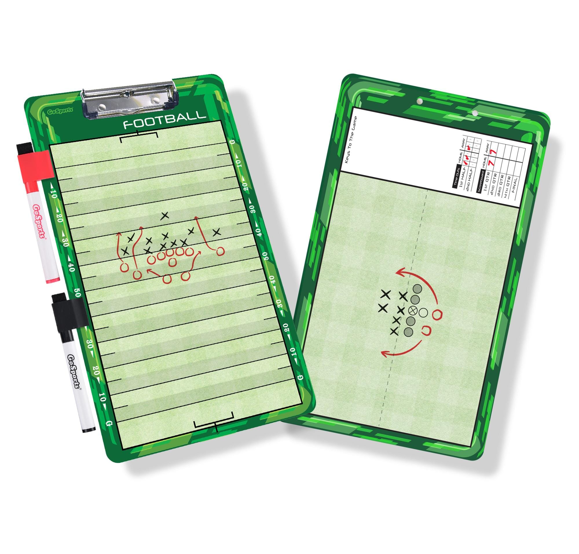 GoSports Coaches Dry-Erase Clipboards for Game Plans and Practice Organization Coaches Board GoSports 