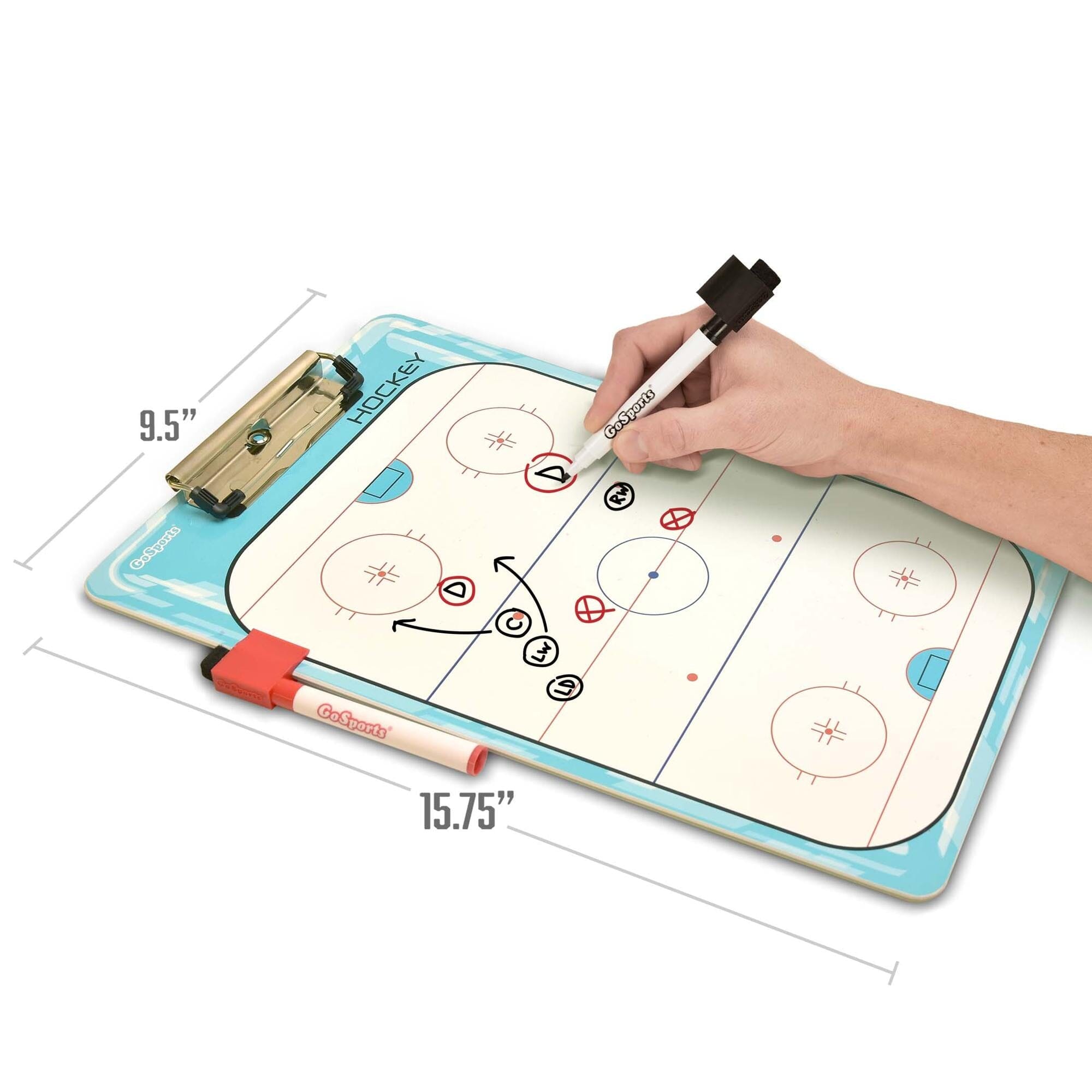 GoSports Coaches Dry-Erase Clipboards for Game Plans and Practice Organization Coaches Board GoSports 