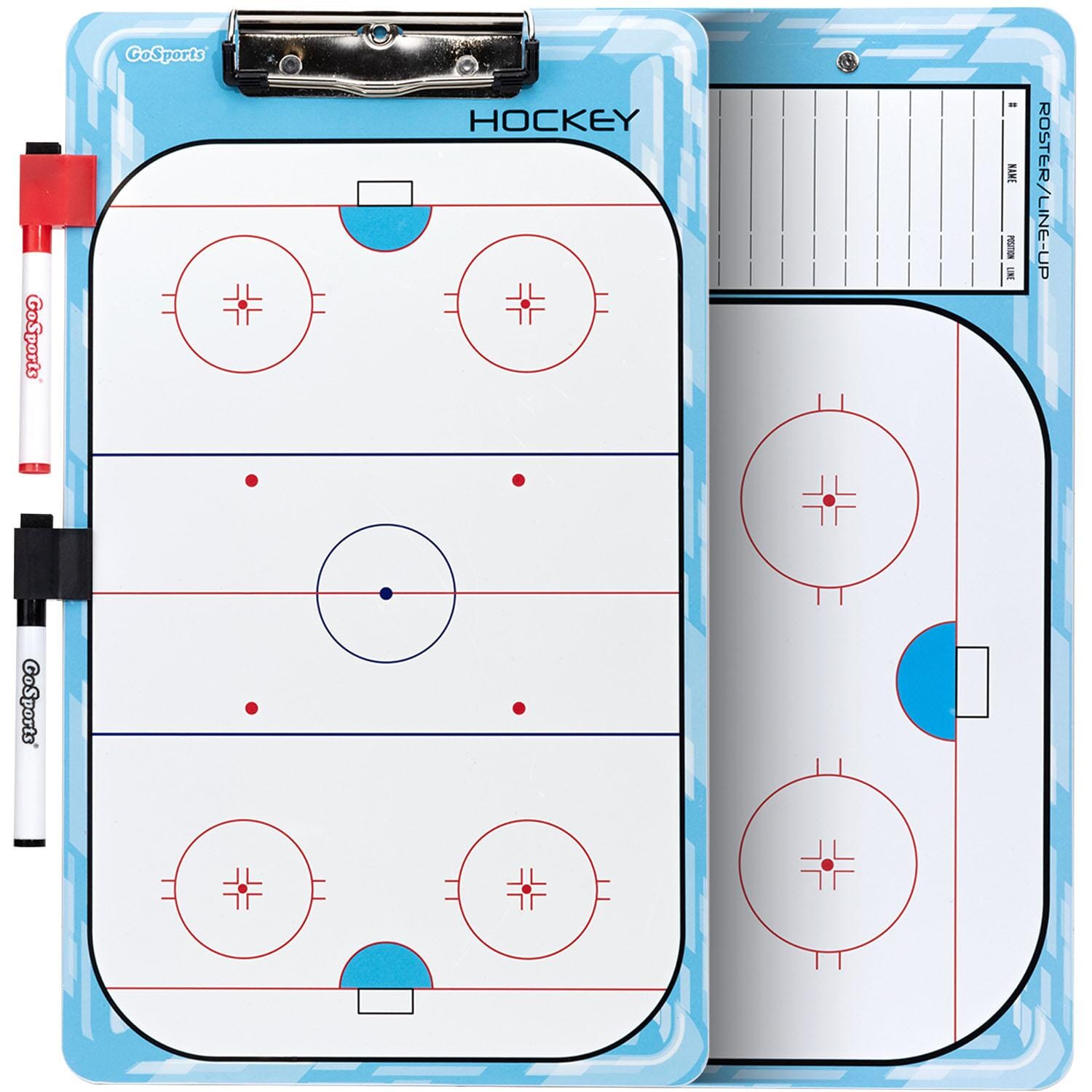 GoSports Coaches Dry-Erase Clipboards for Game Plans and Practice Organization Coaches Board GoSports Hockey 