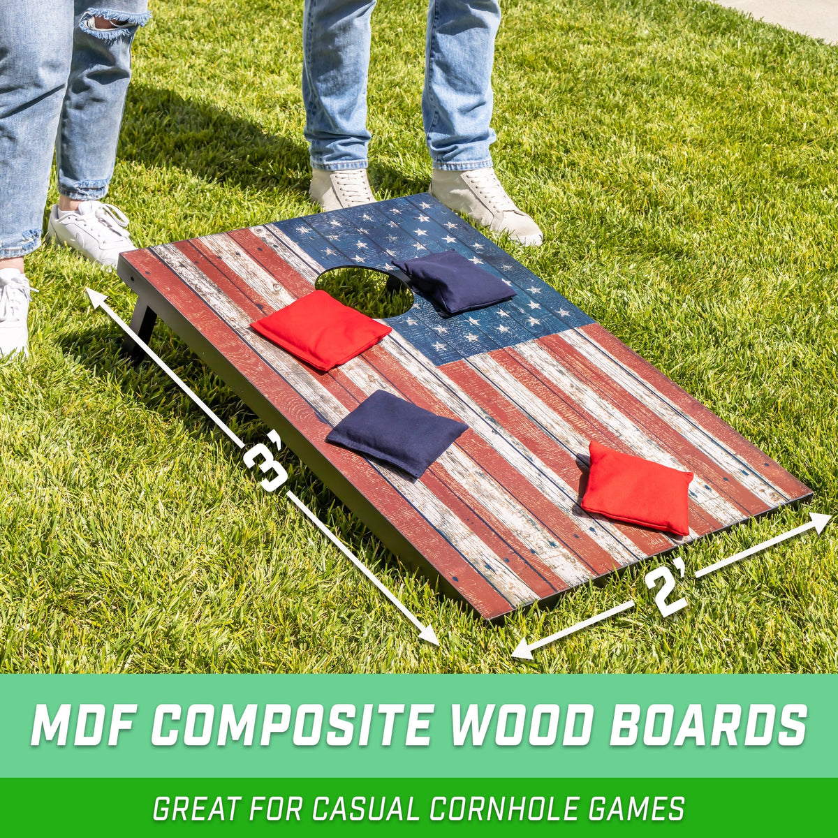 3' x 2' Portable Cornhole Set Cornhole GoSports Cornhole 