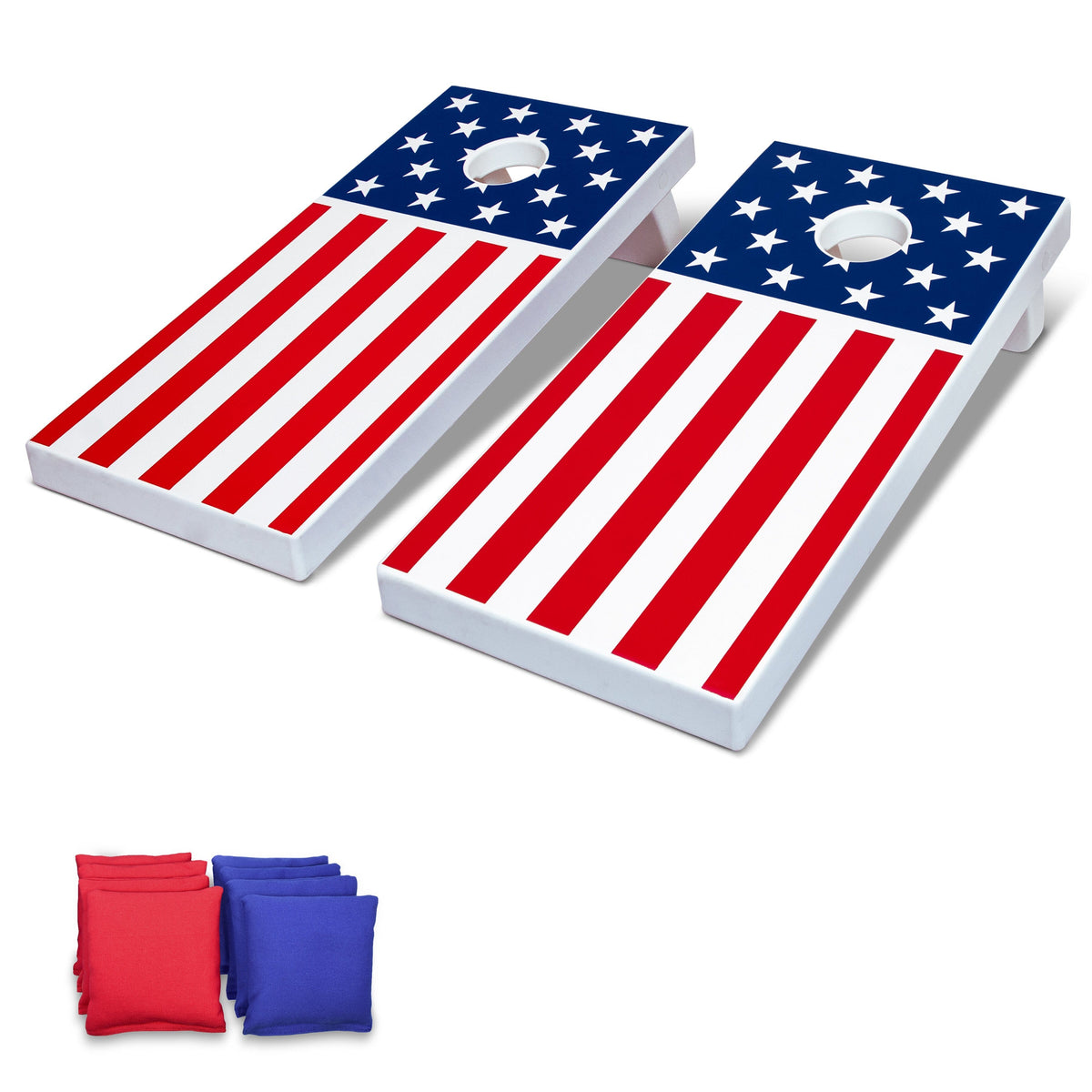 4' x 2' All Weather Commercial Grade Cornhole Set Cornhole GoSports Cornhole American Flag 