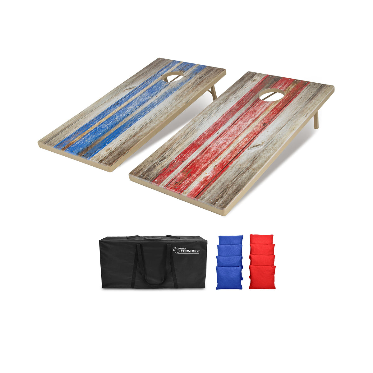 4' x 2' Tough Toss All Weather Cornhole Set GoSports Cornhole Rustic 