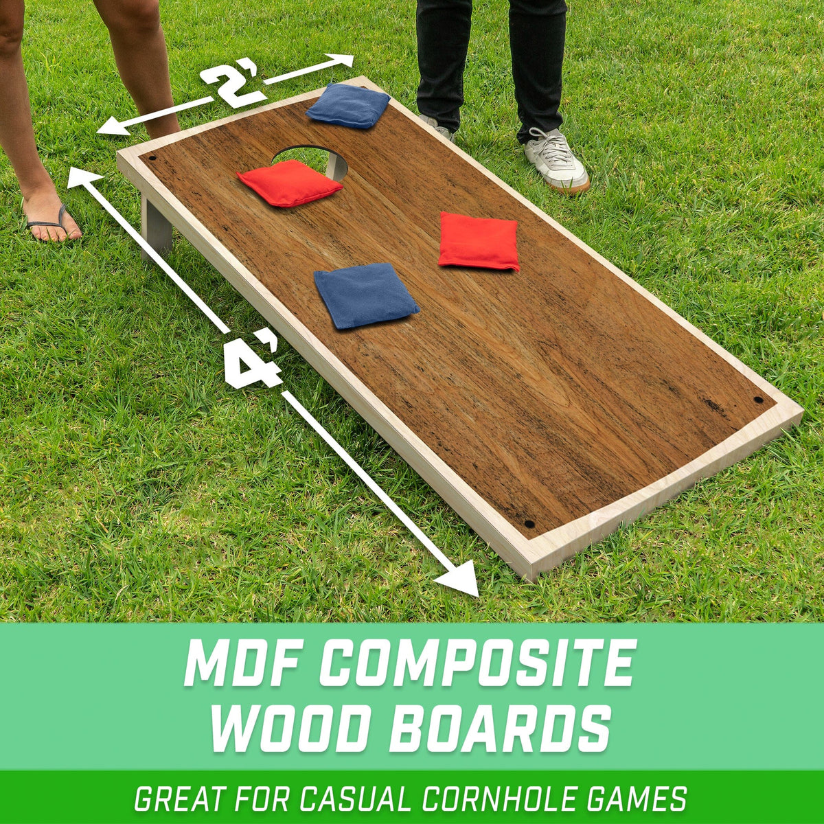 4' x 2' Portable Cornhole Game Set Cornhole GoSports Cornhole 