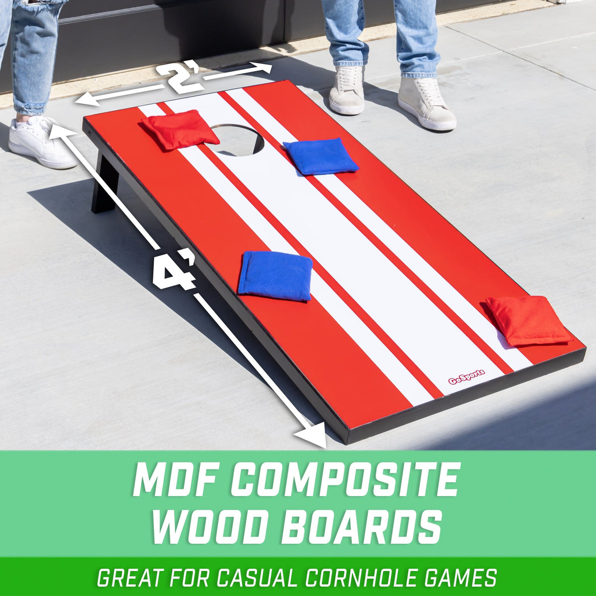 4' x 2' Portable Cornhole Game Set Cornhole GoSports Cornhole 