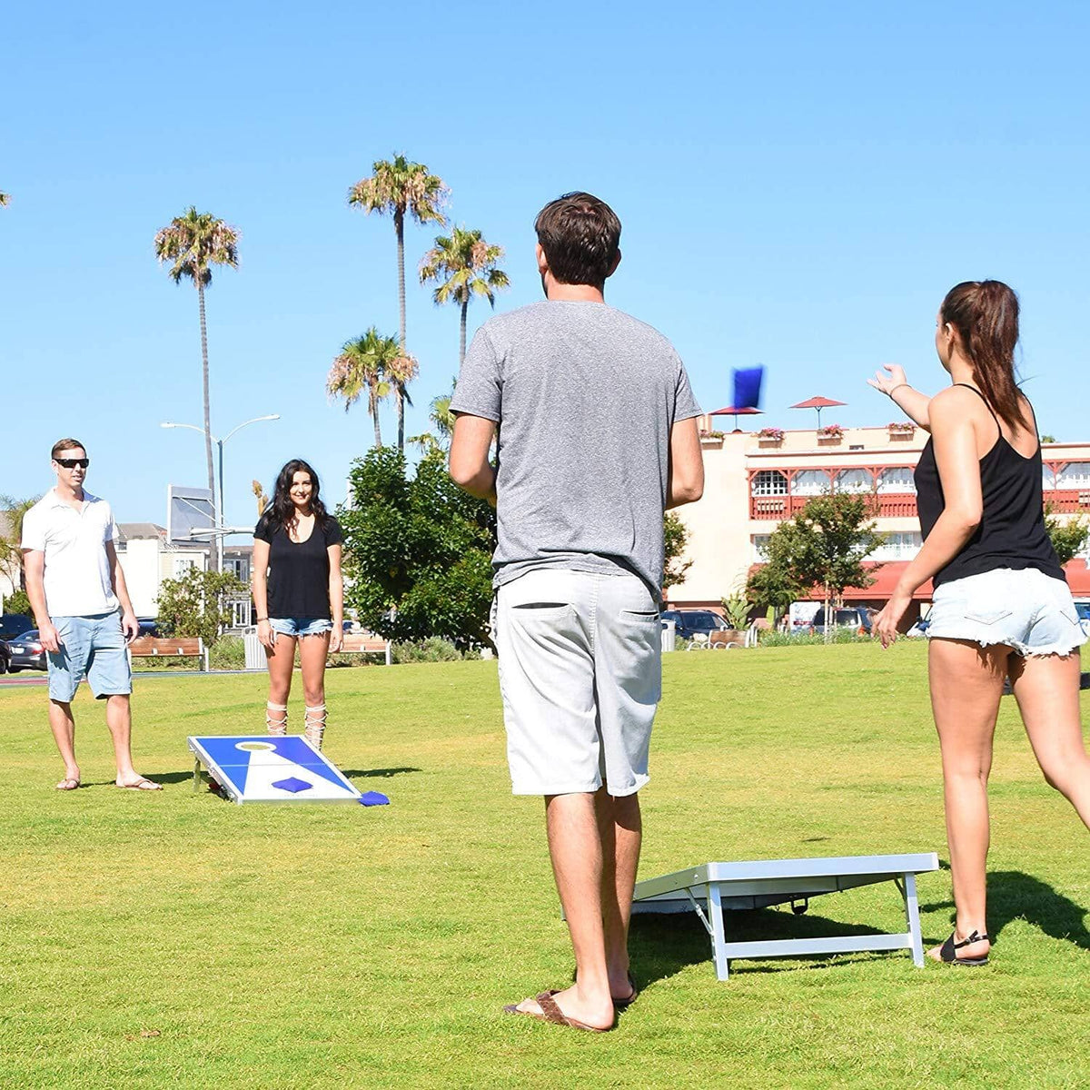 4' x 2' Aluminum Frame Cornhole Game Set Cornhole GoSports Cornhole 