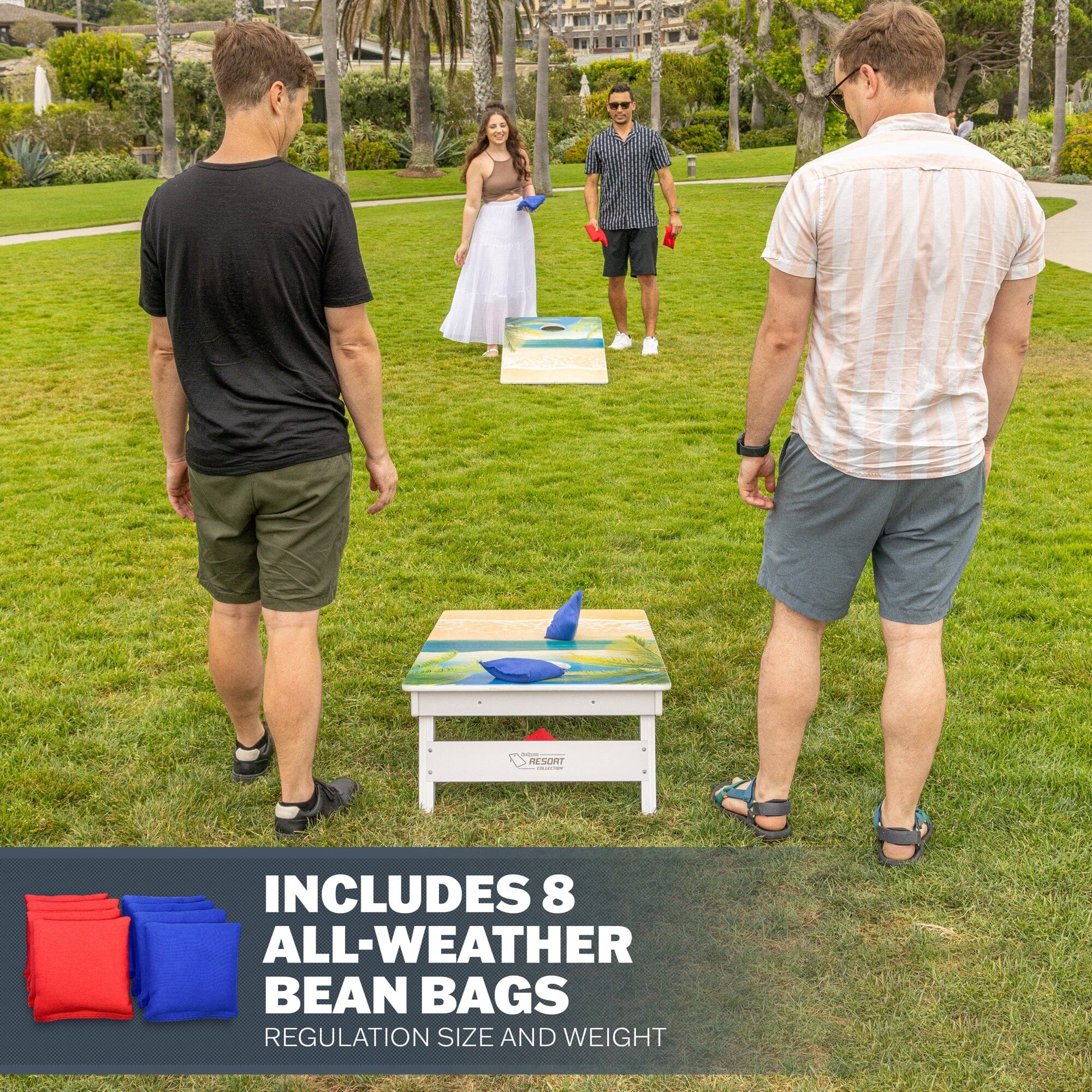 GoSports 4 x 2 ft Resort Collection All Weather Cornhole Board Set PlayGoSports.com 