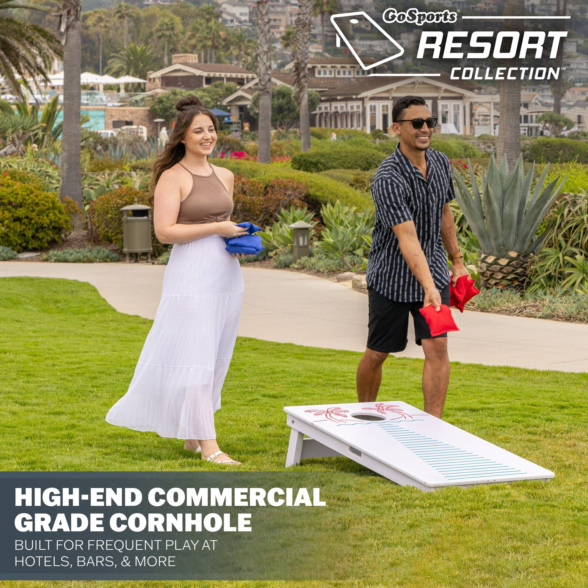 GoSports 4 x 2 ft Resort Collection All Weather Cornhole Board Set PlayGoSports.com 