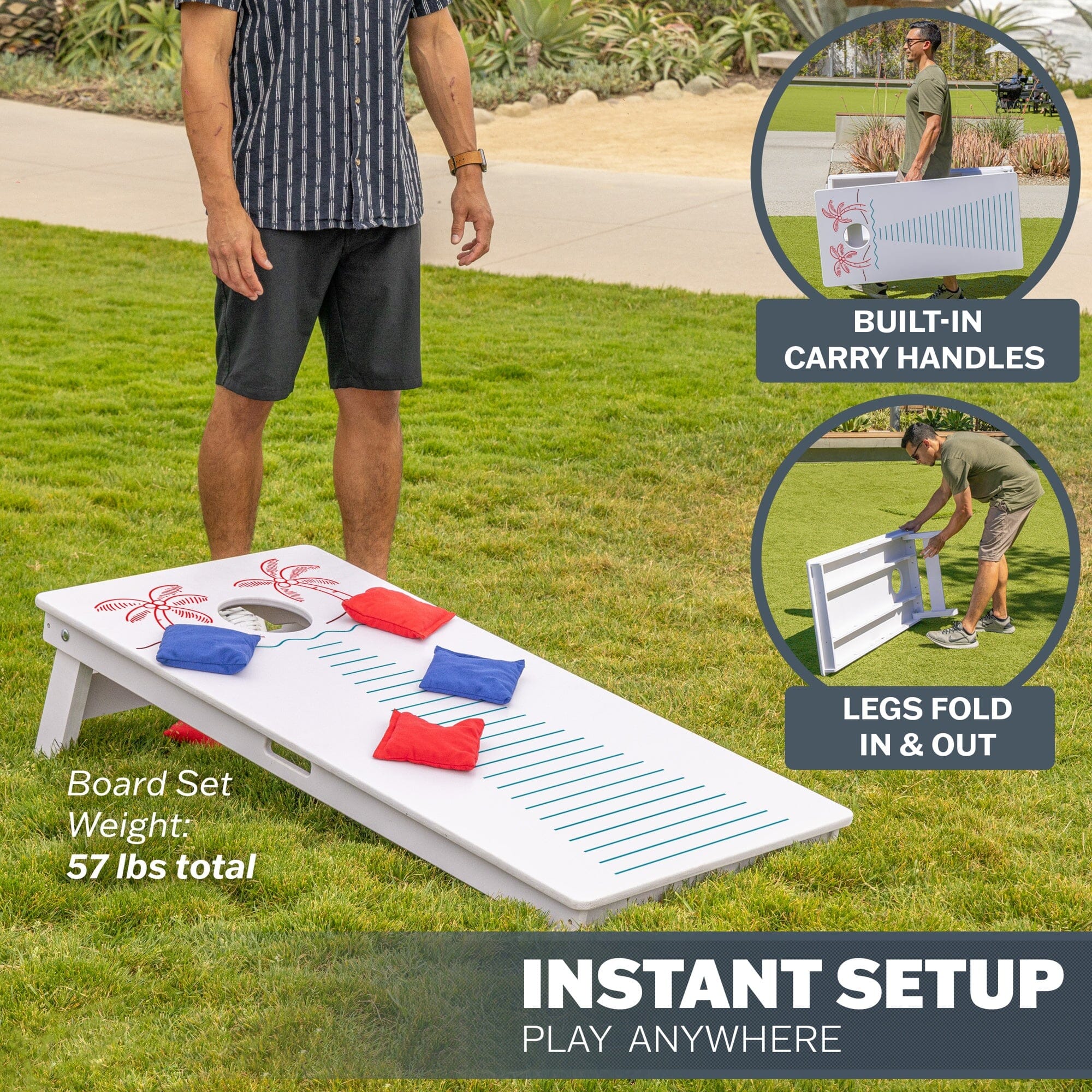 GoSports 4 x 2 ft Resort Collection All Weather Cornhole Board Set PlayGoSports.com 