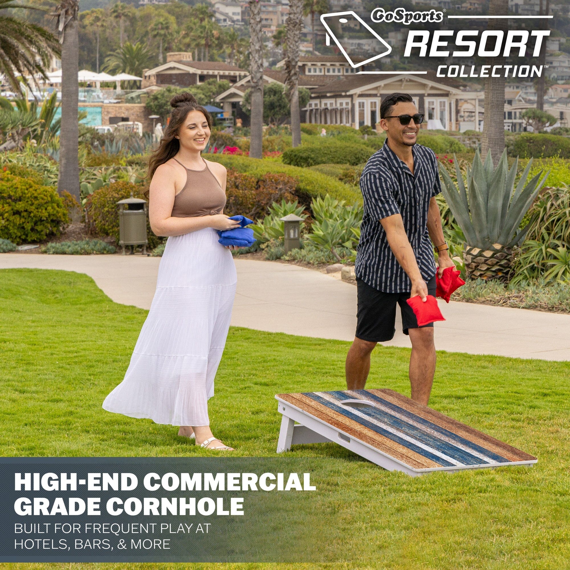 GoSports 4 x 2 ft Resort Collection All Weather Cornhole Board Set PlayGoSports.com 