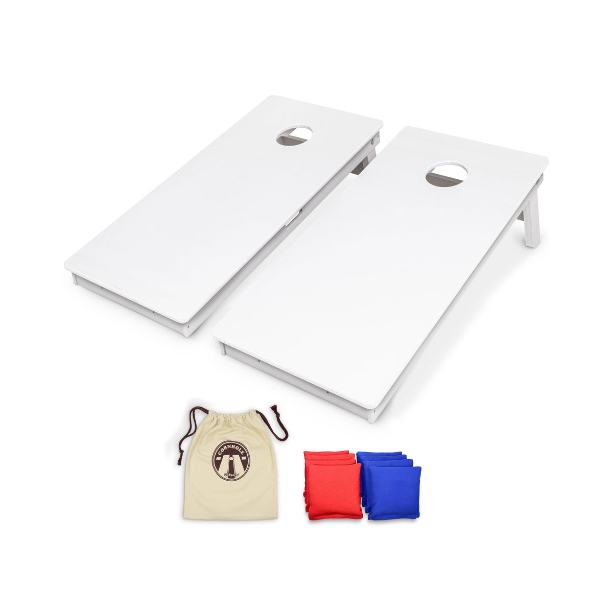 4' x 2' Resort Collection All Weather Cornhole Set GoSports Cornhole White 