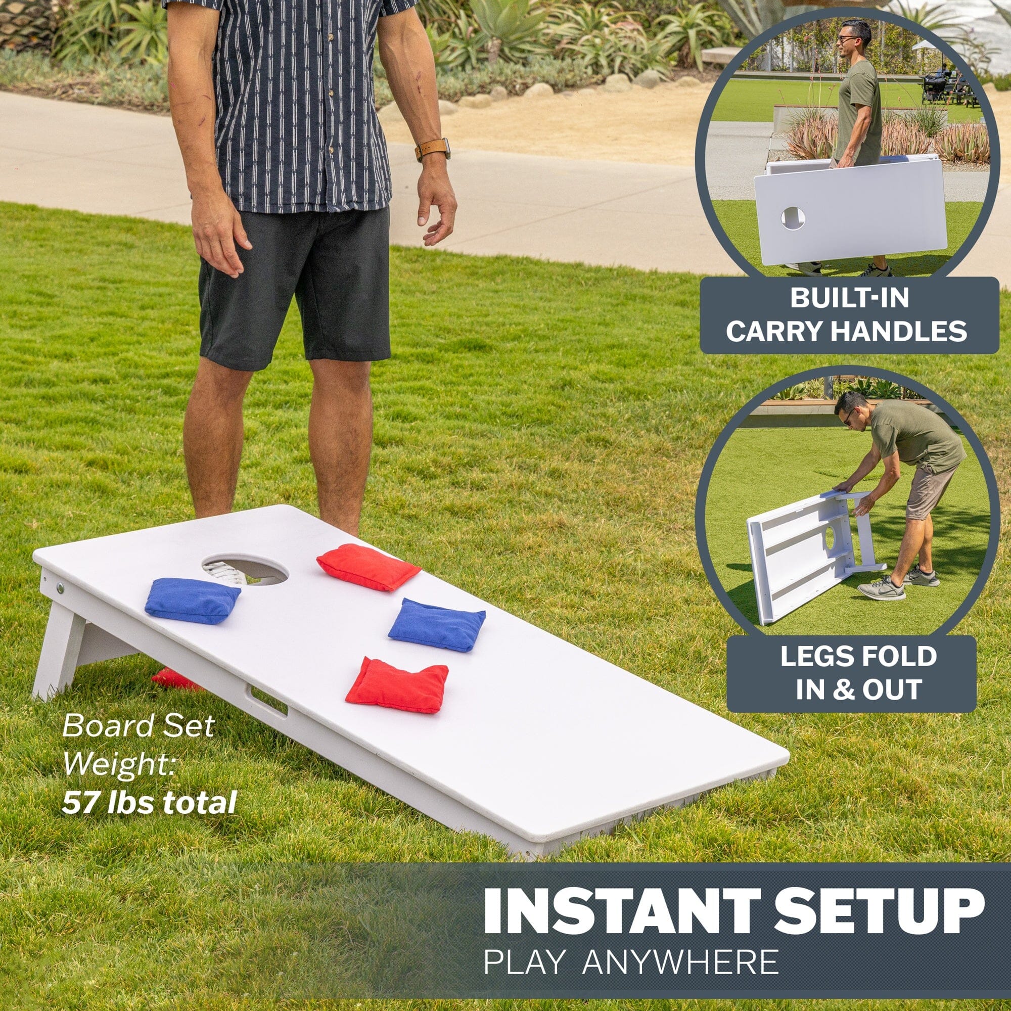 GoSports 4 x 2 ft Resort Collection All Weather Cornhole Board Set PlayGoSports.com 