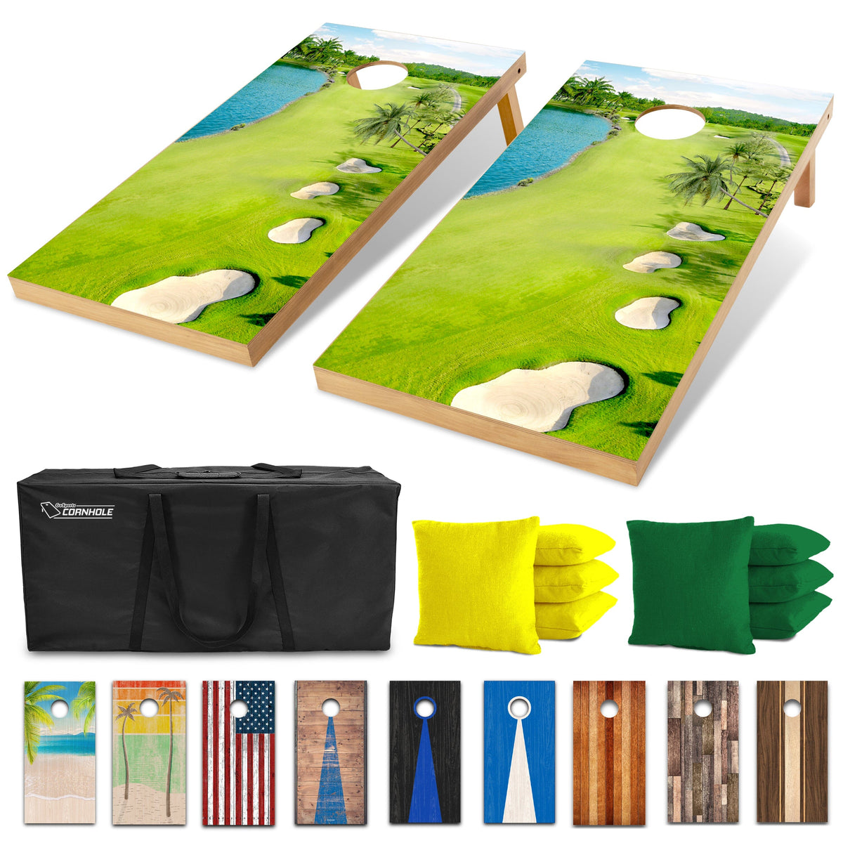 4' x 2' Wood Design Cornhole Set - alternate view 25