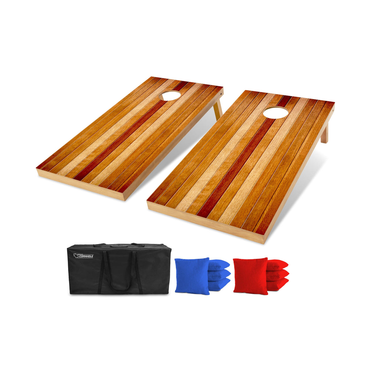 4' x 2' Wood Design Cornhole Set Cornhole GoSports Cornhole Red Oak 