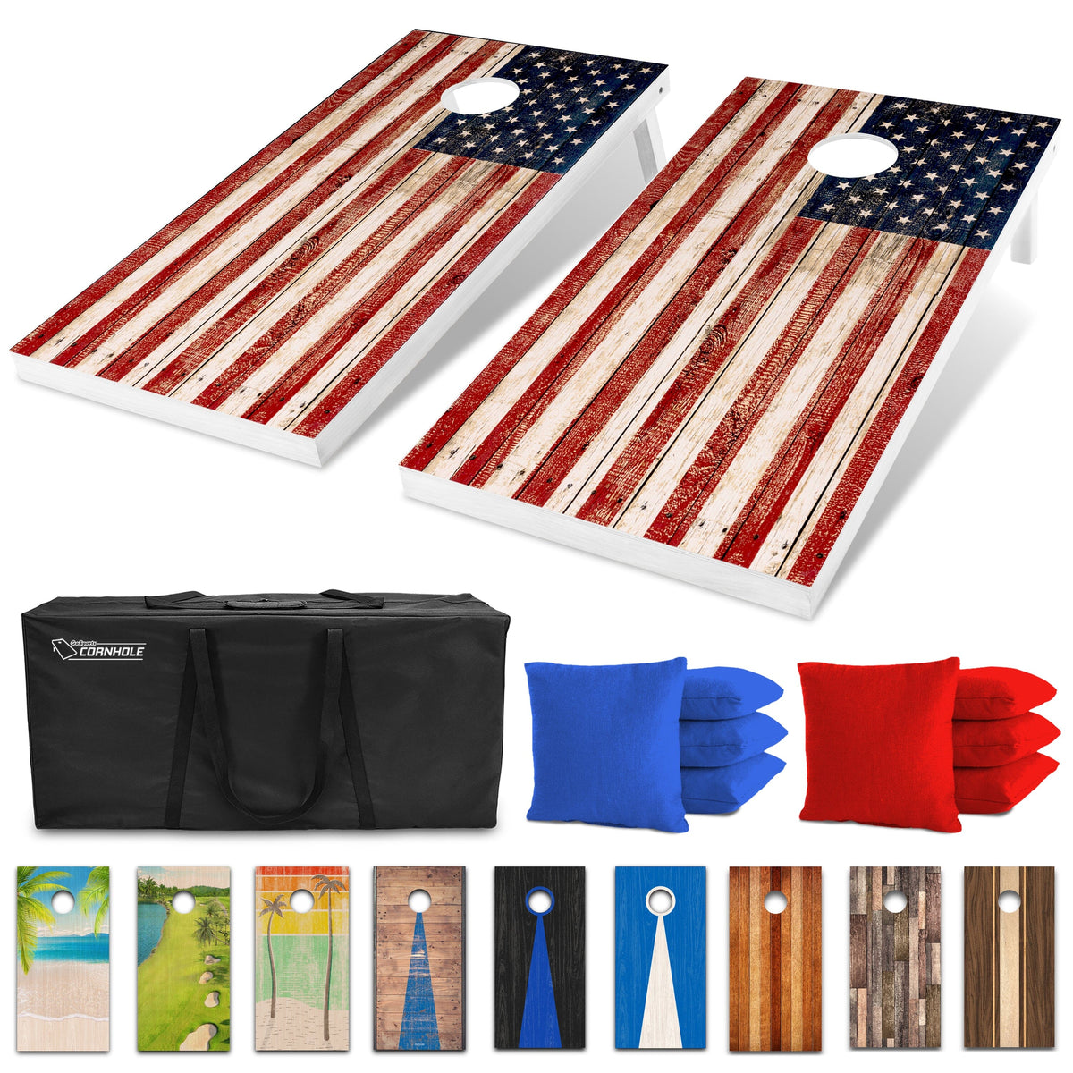 4' x 2' Wood Design Cornhole Set - alternate view 31