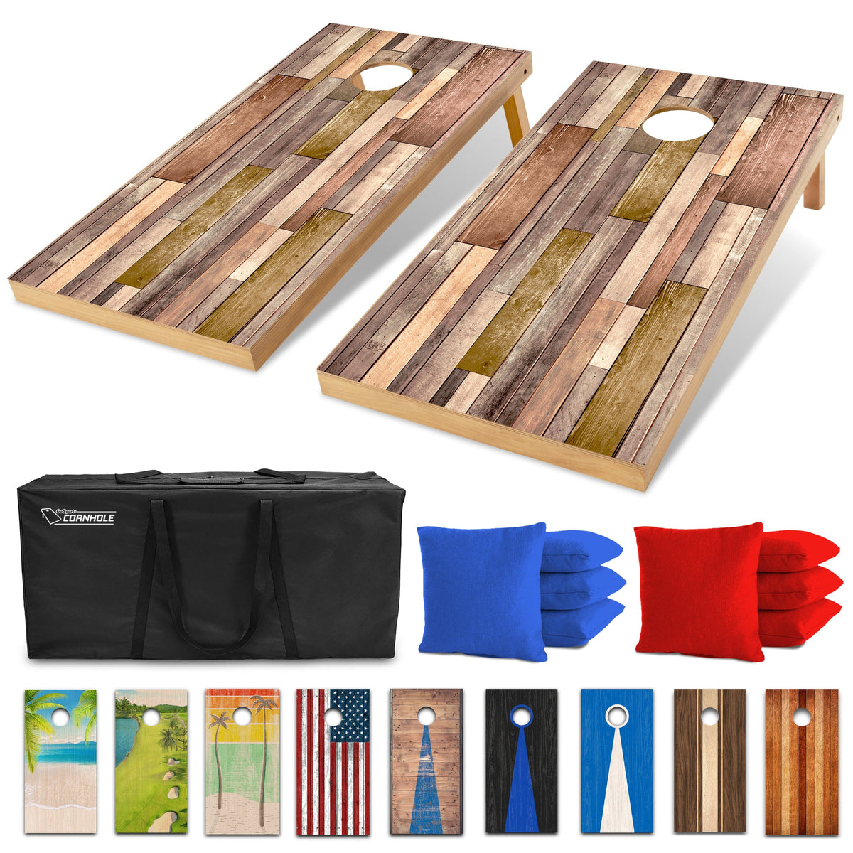 4' x 2' Wood Design Cornhole Set - alternate view 13