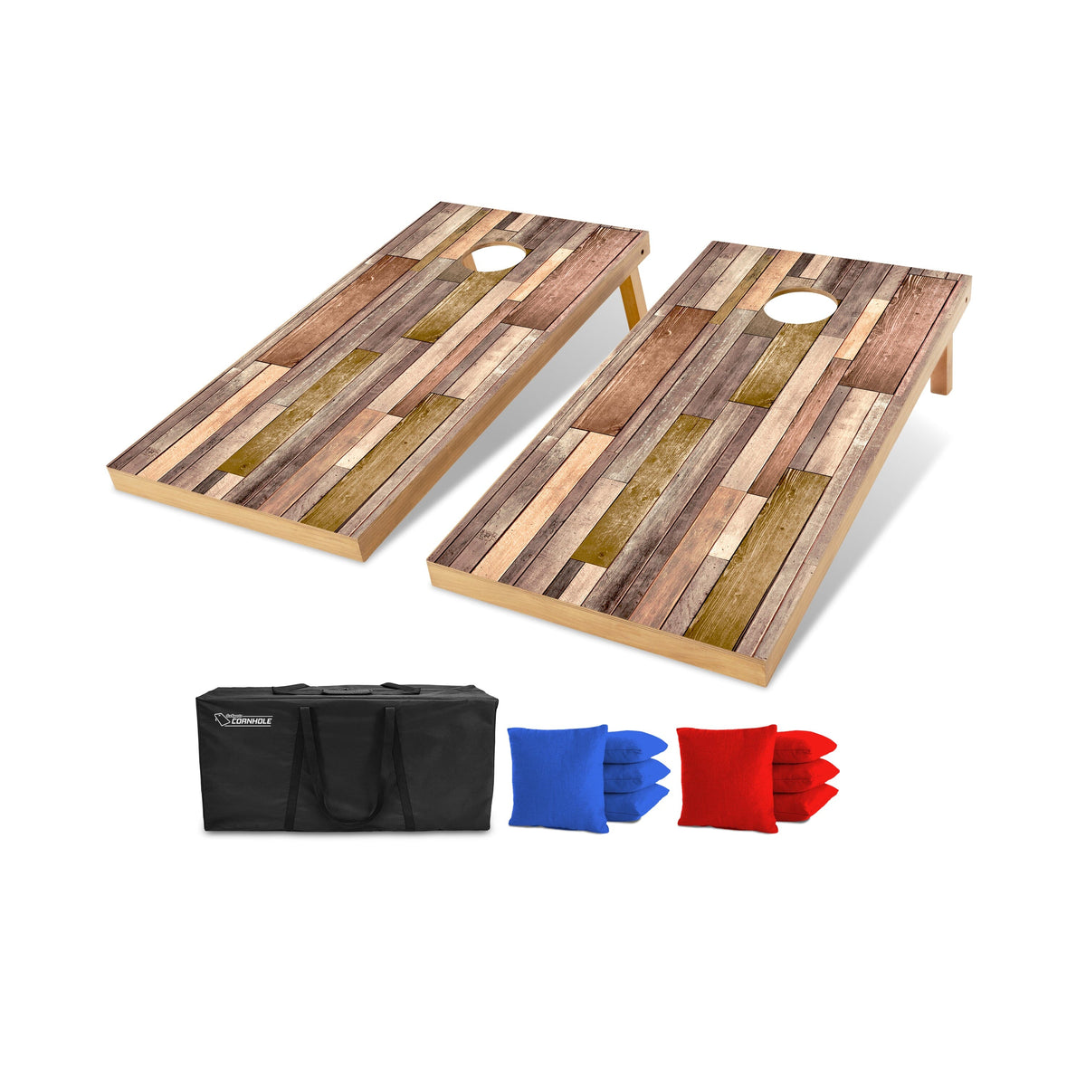 4' x 2' Wood Design Cornhole Set Cornhole GoSports Cornhole Scrapwood 