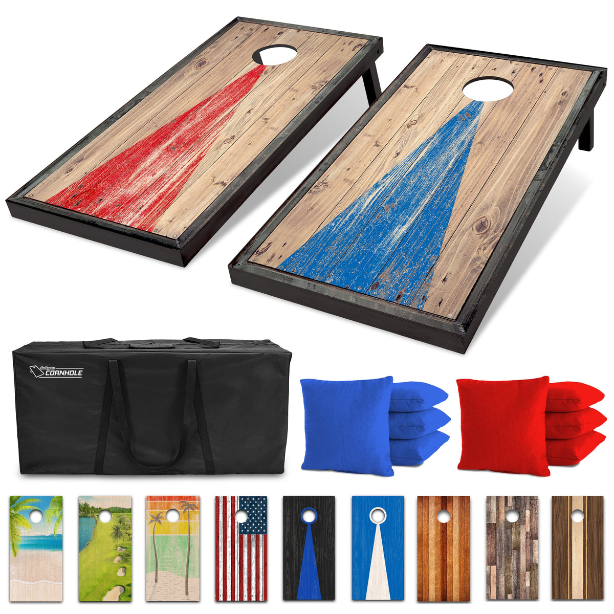 4' x 2' Wood Design Cornhole Set - alternate view 37