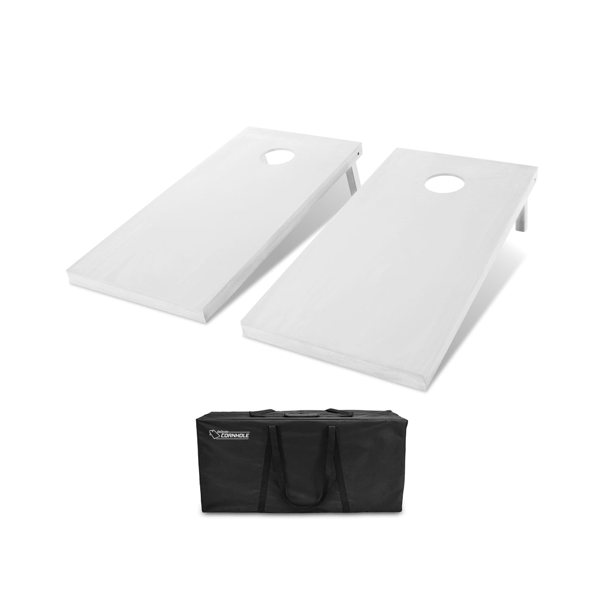 4' x 2' Stained Wood Cornhole Set Cornhole GoSports Cornhole White 