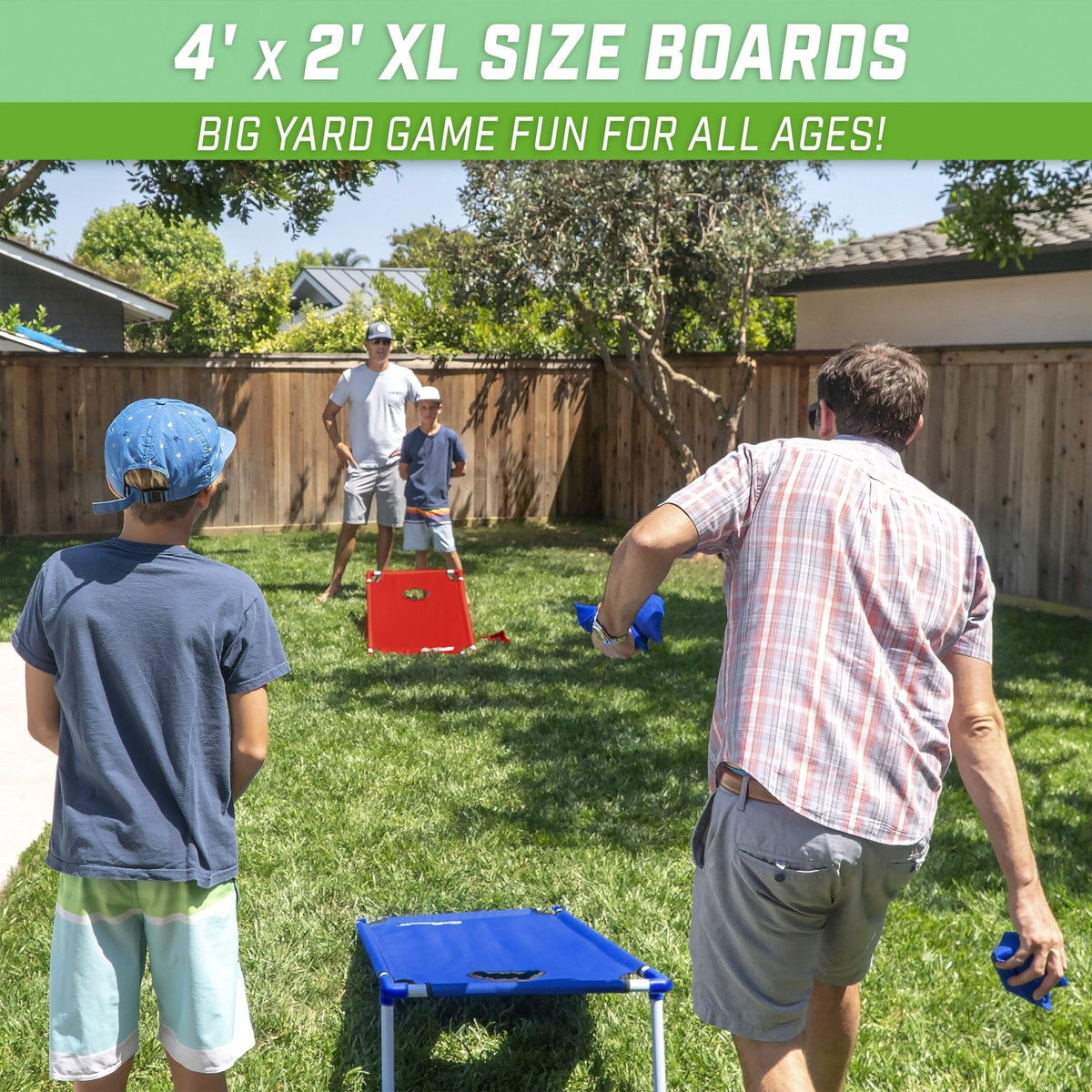 4' x 2' PVC Cornhole Set Cornhole GoSports Cornhole 