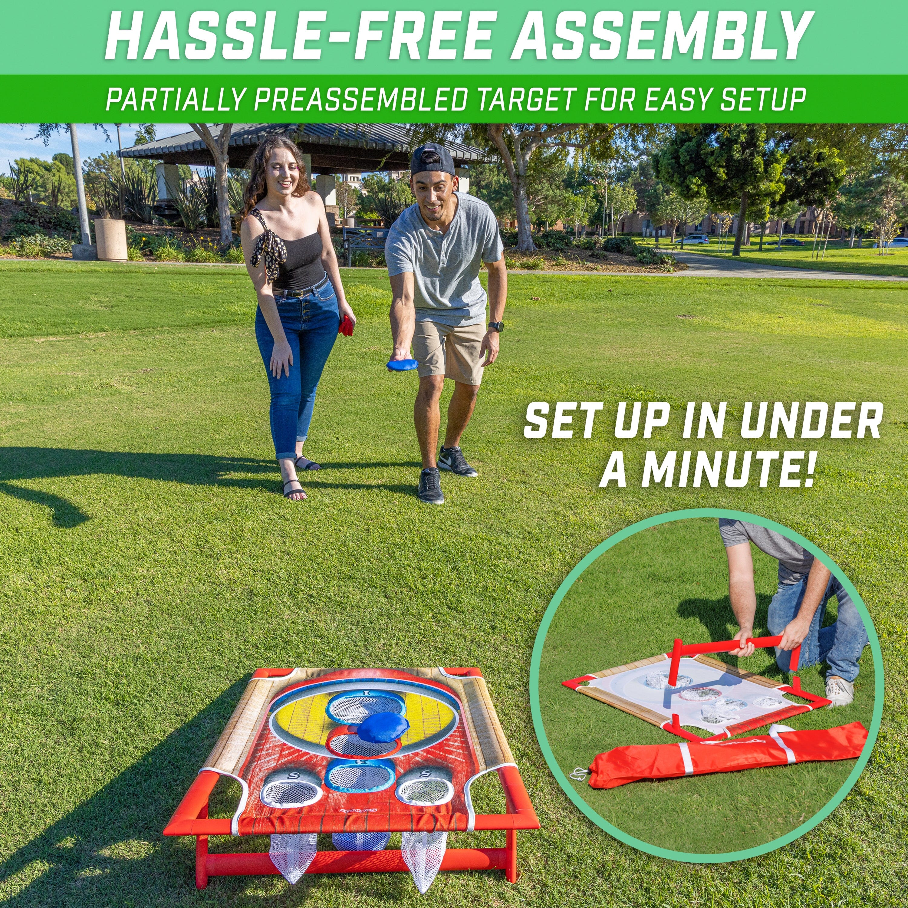 a couple playing a game with a spiner