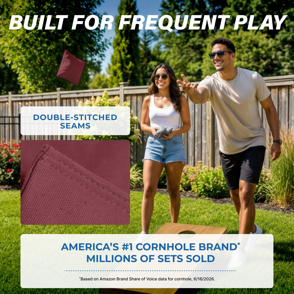 Premium Cornhole Bean Bags, 4 pack Cornhole GoSports Cornhole 