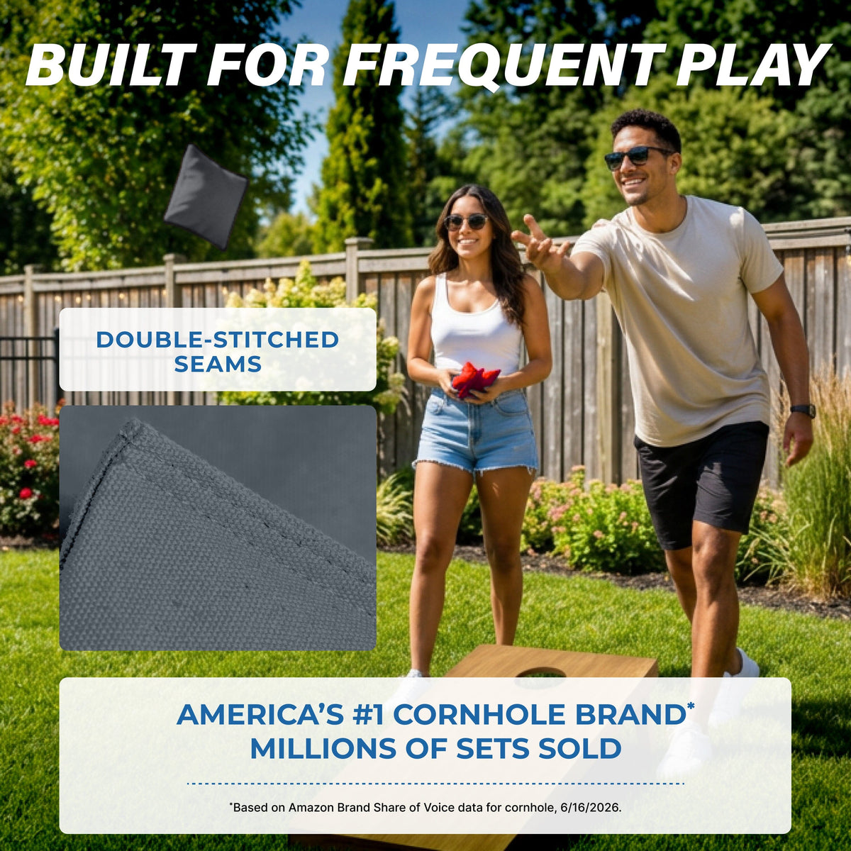 Premium Cornhole Bean Bags, 4 pack Cornhole GoSports Cornhole 