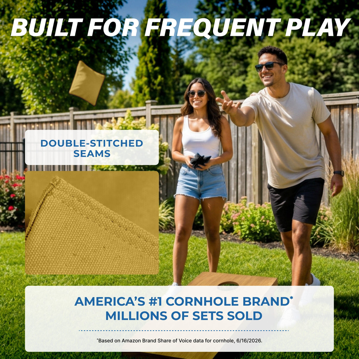 Premium Cornhole Bean Bags, 4 pack Cornhole GoSports Cornhole 