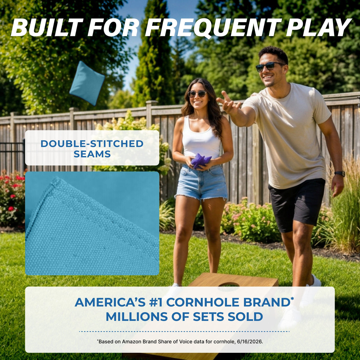 Premium Cornhole Bean Bags, 4 pack Cornhole GoSports Cornhole 