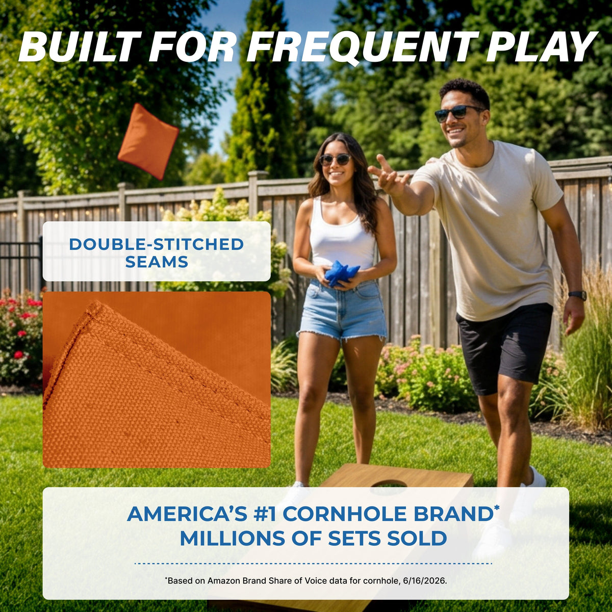 Premium Cornhole Bean Bags, 4 pack Cornhole GoSports Cornhole 
